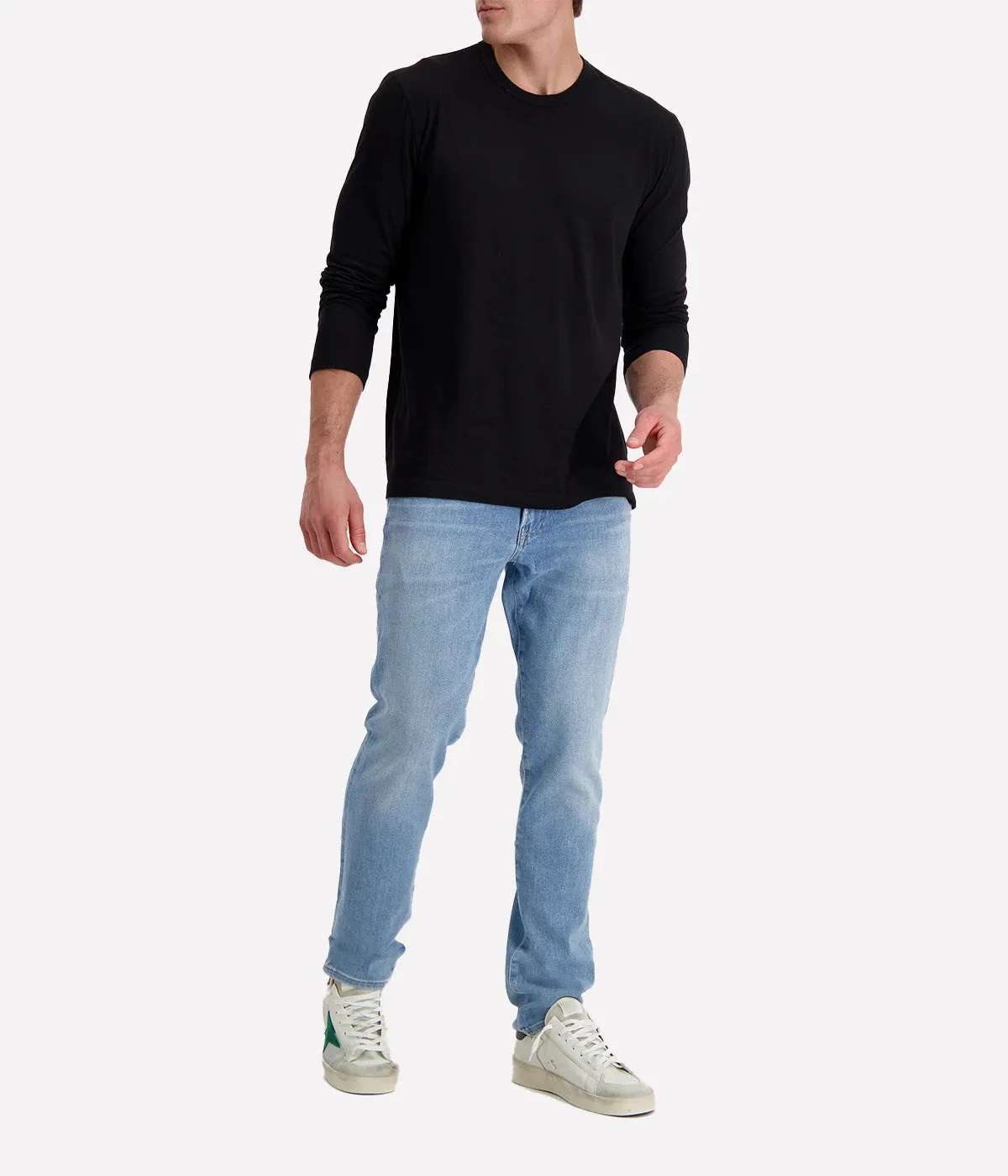 Long Sleeve Crew in Black
