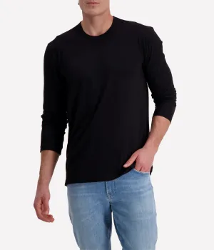 Long Sleeve Crew in Black