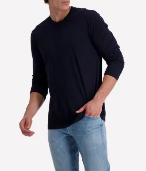 Long Sleeve Crew in Deep