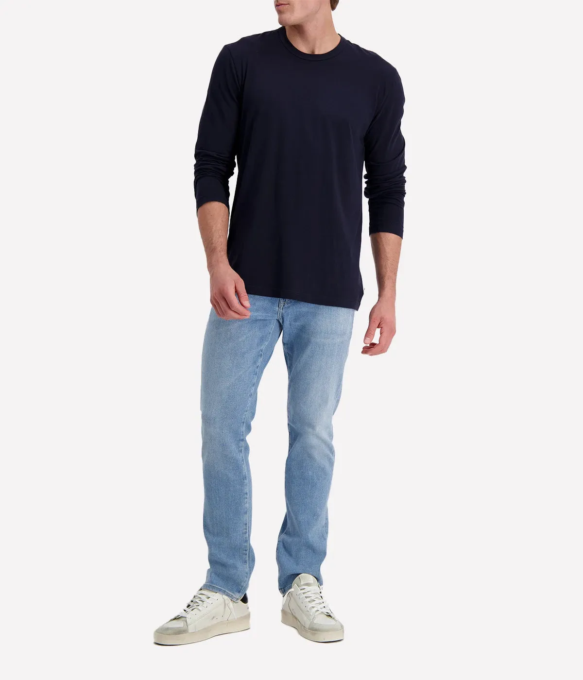 Long Sleeve Crew in Deep
