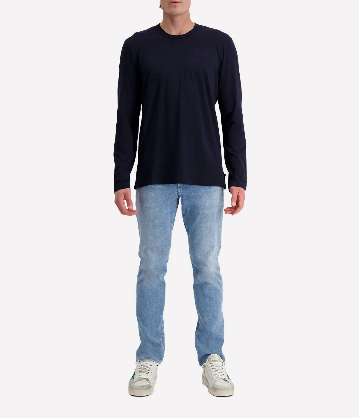 Long Sleeve Crew in Deep
