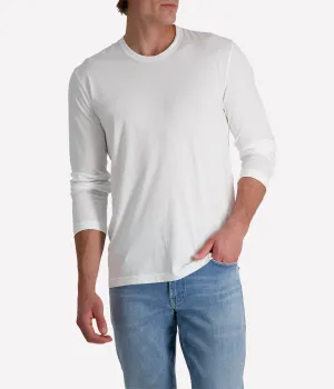 Long Sleeve Crew in White