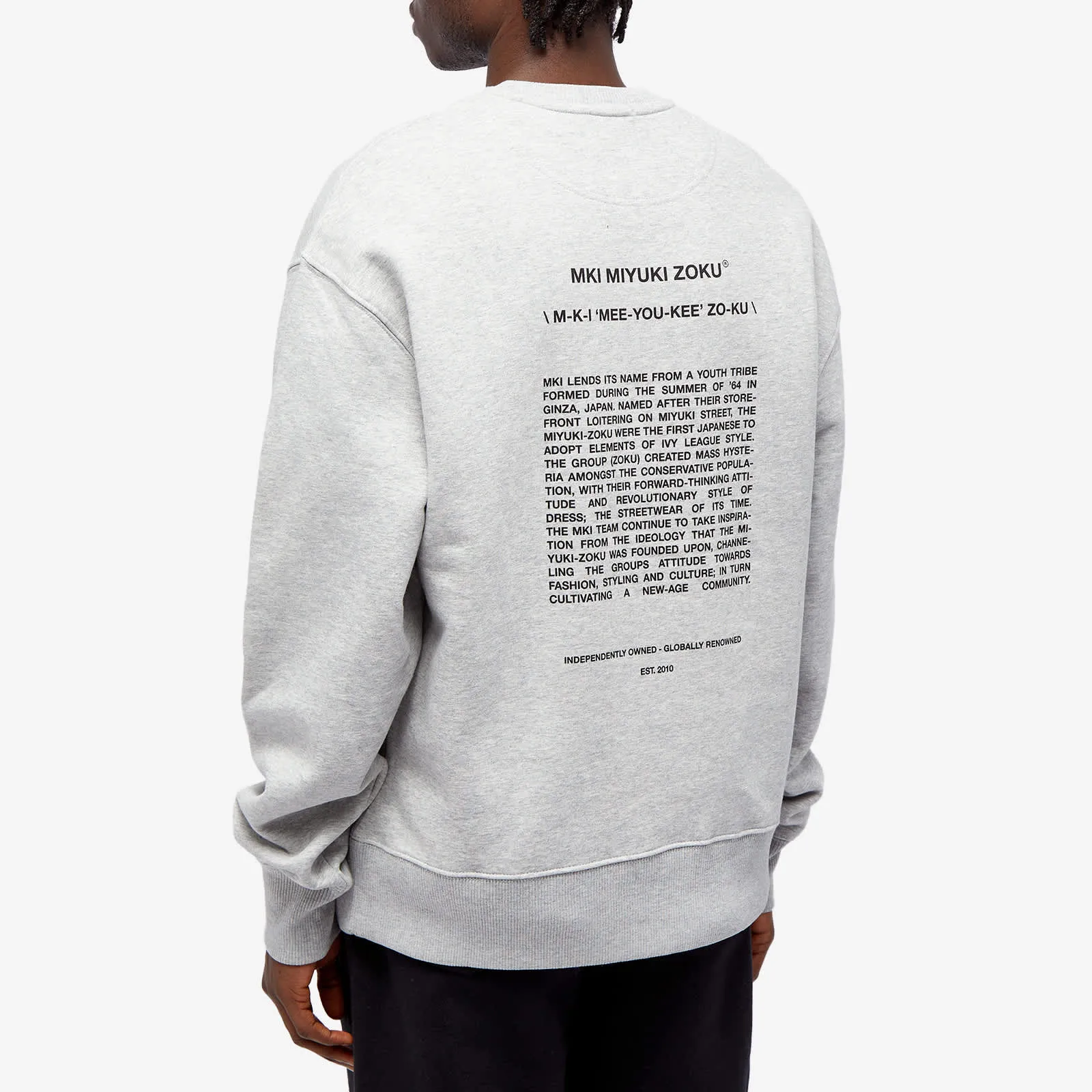 Mki Phonetic sweatshirt, gray