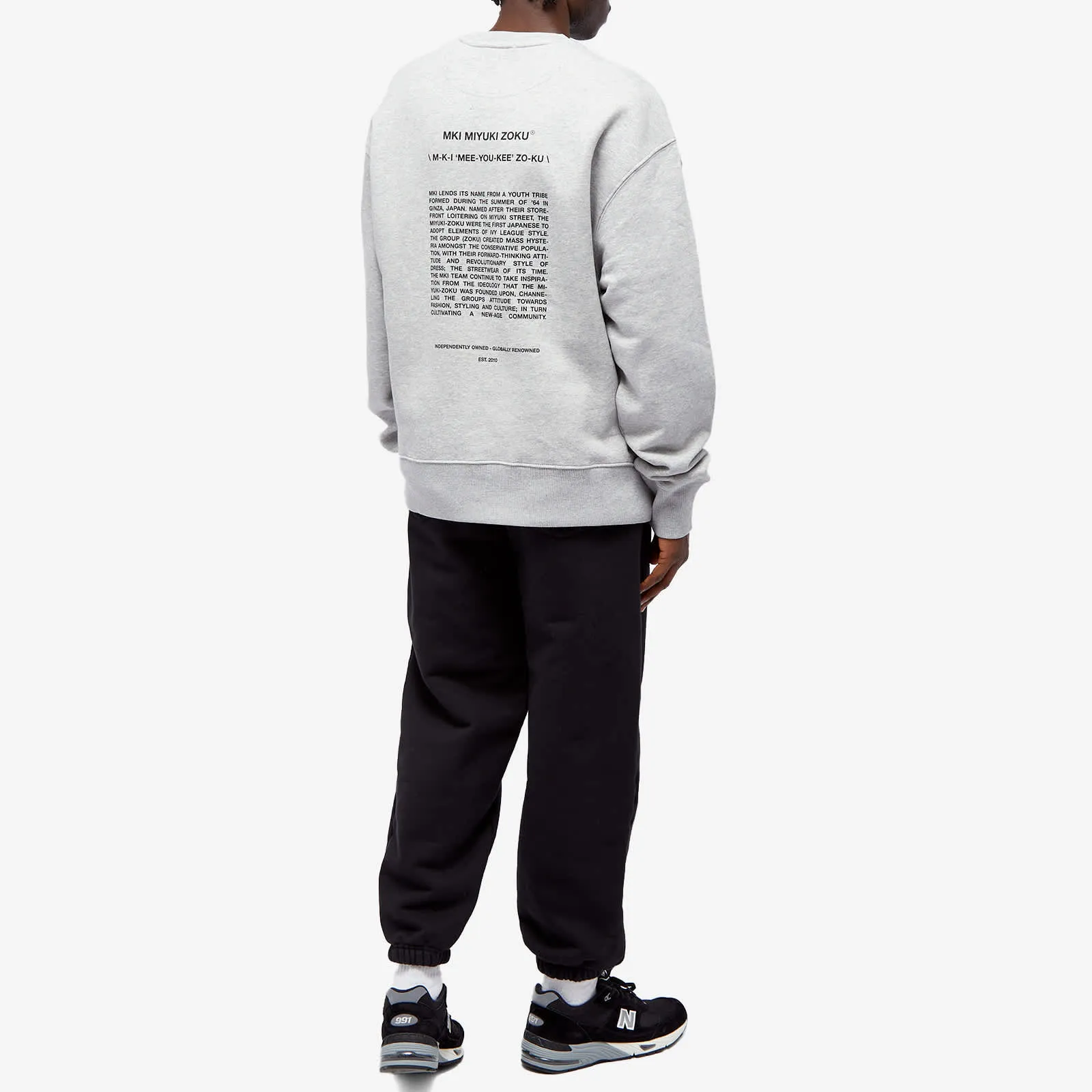 Mki Phonetic sweatshirt, gray