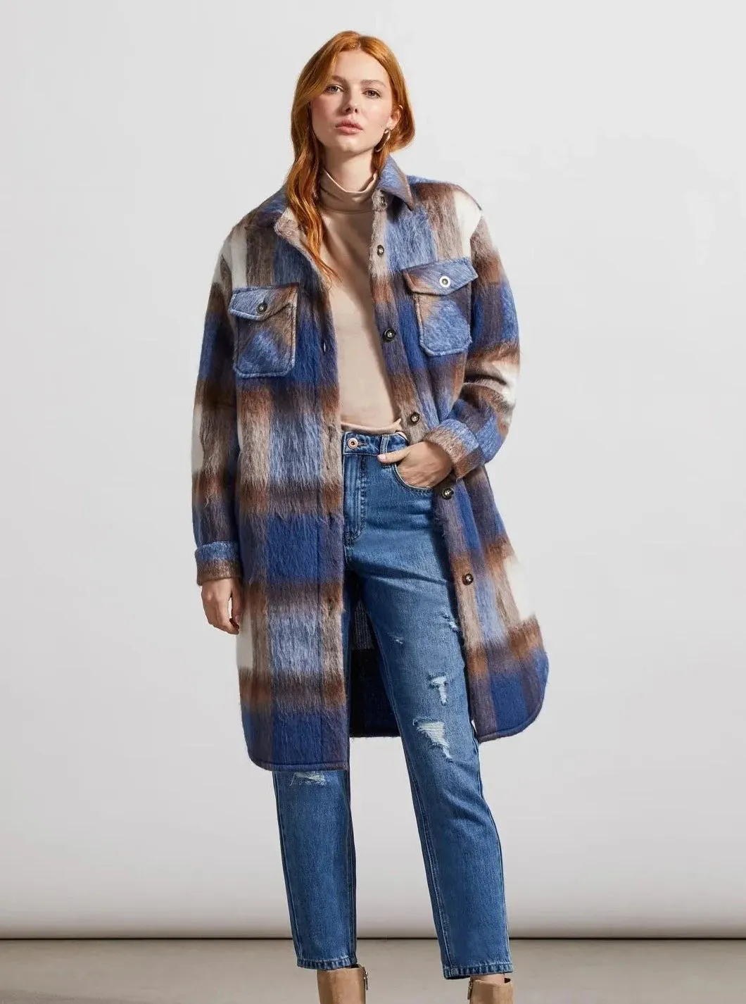 Mock Neck Elbow Sleeve Top [Cashmere-7943O]