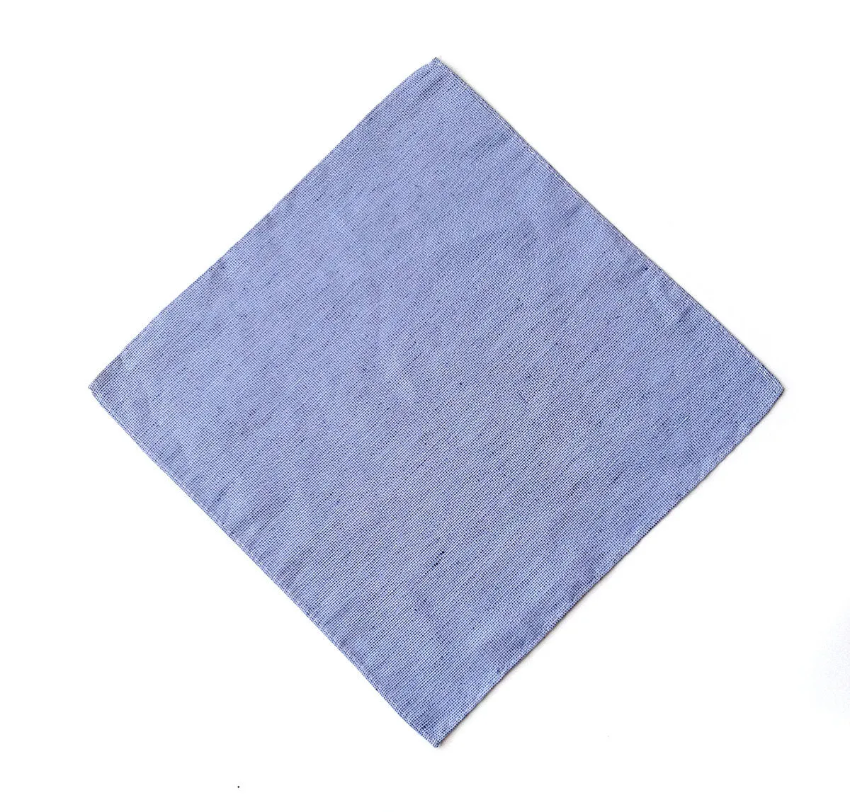 Nautical Blue Linen Pocket Square. Solid Color, St. Clair