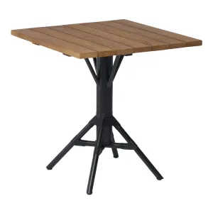 Nicole Square Cafe Table - Teak