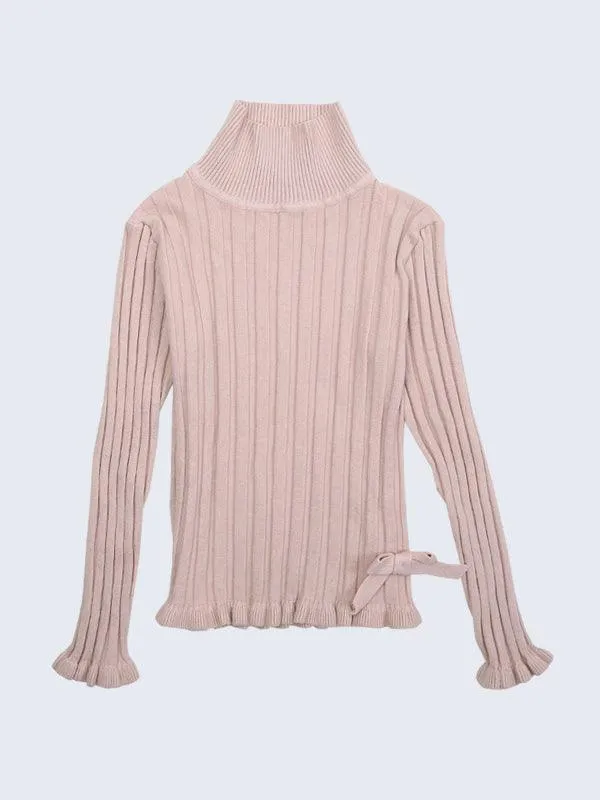 One Friday Nude Turtleneck Jumper