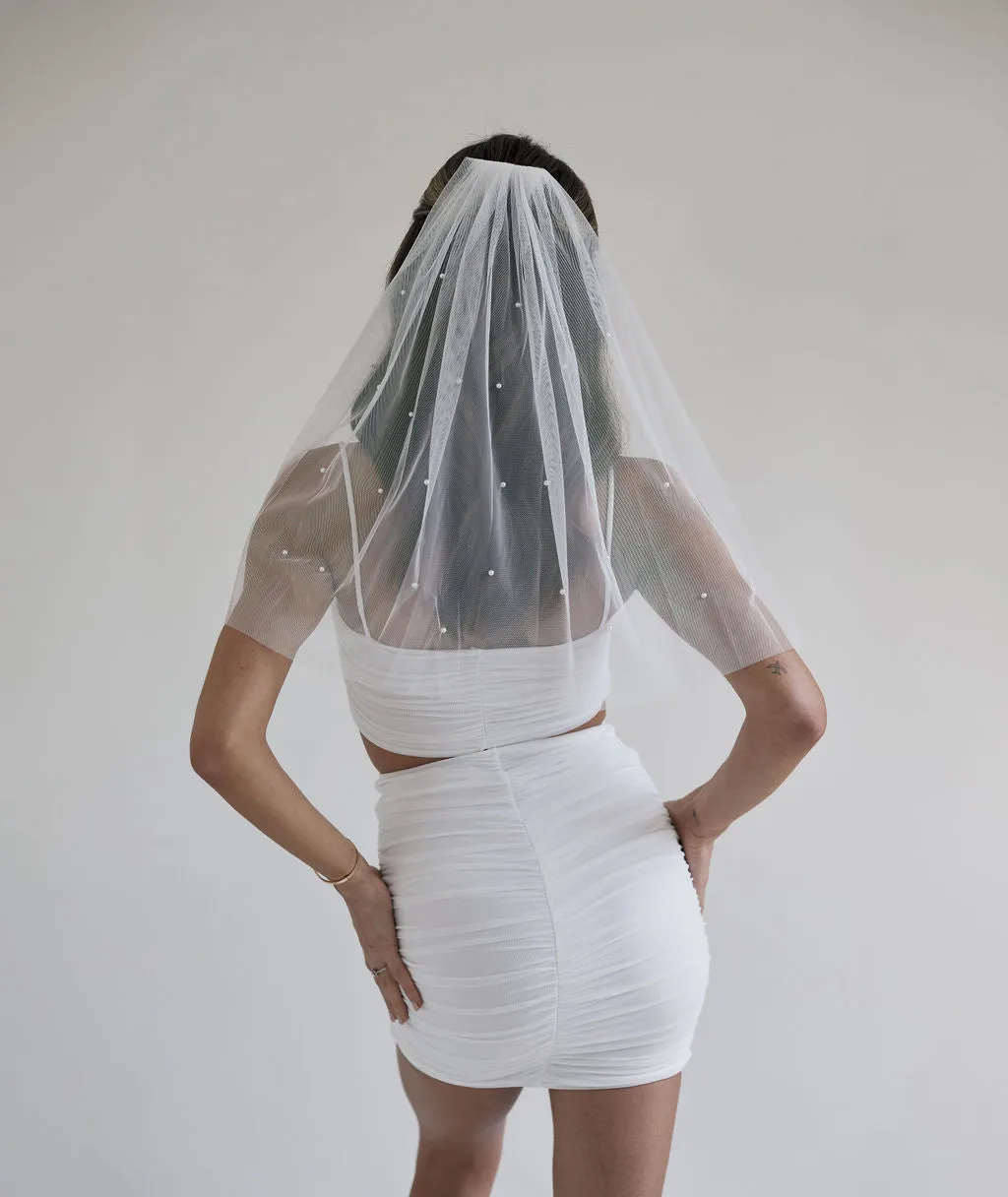 Pearl Tulle Veil