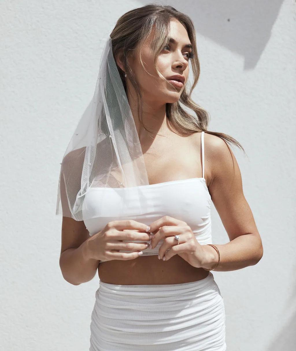 Pearl Tulle Veil