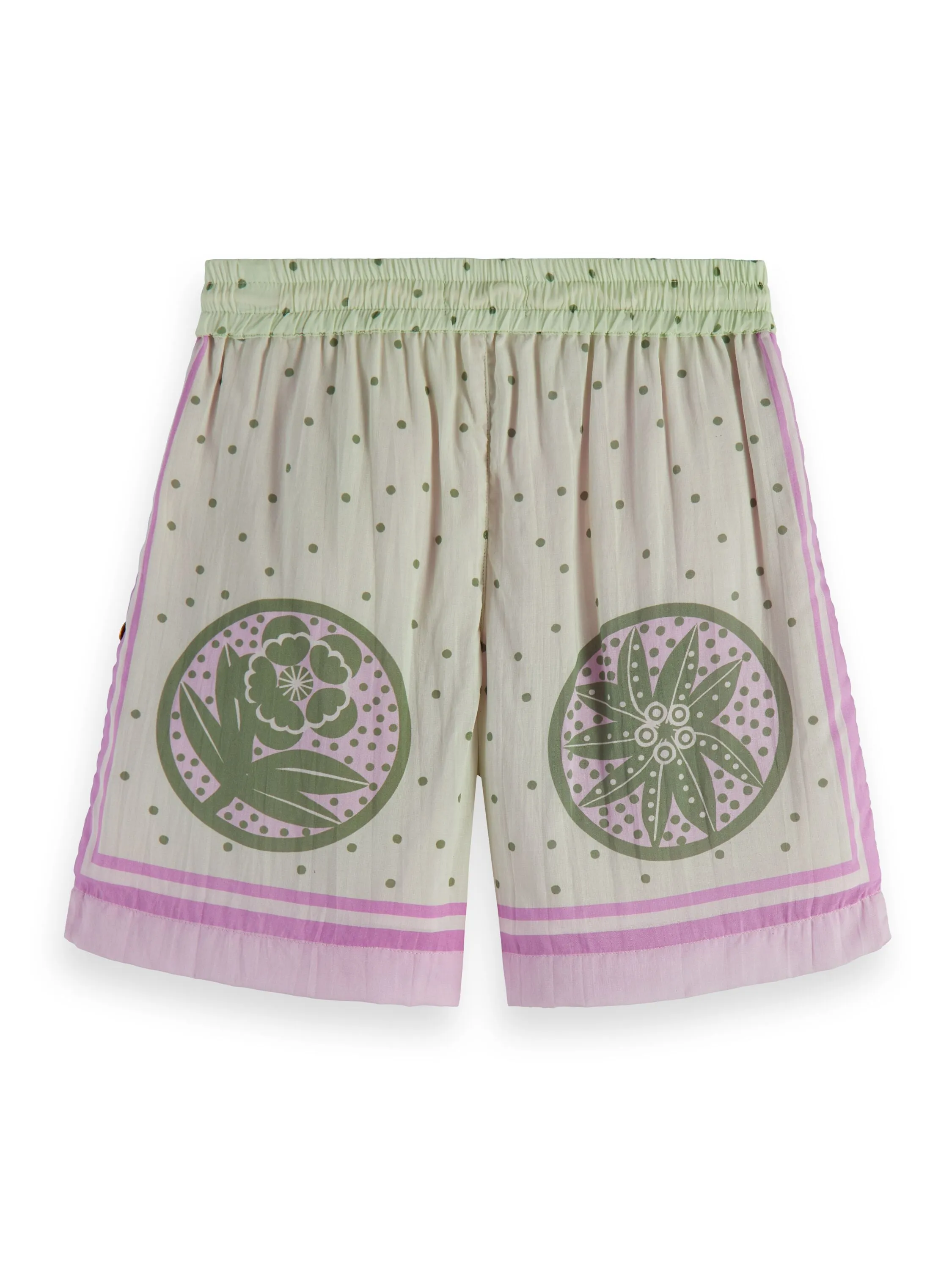 Placed All-Over Printed Shorts