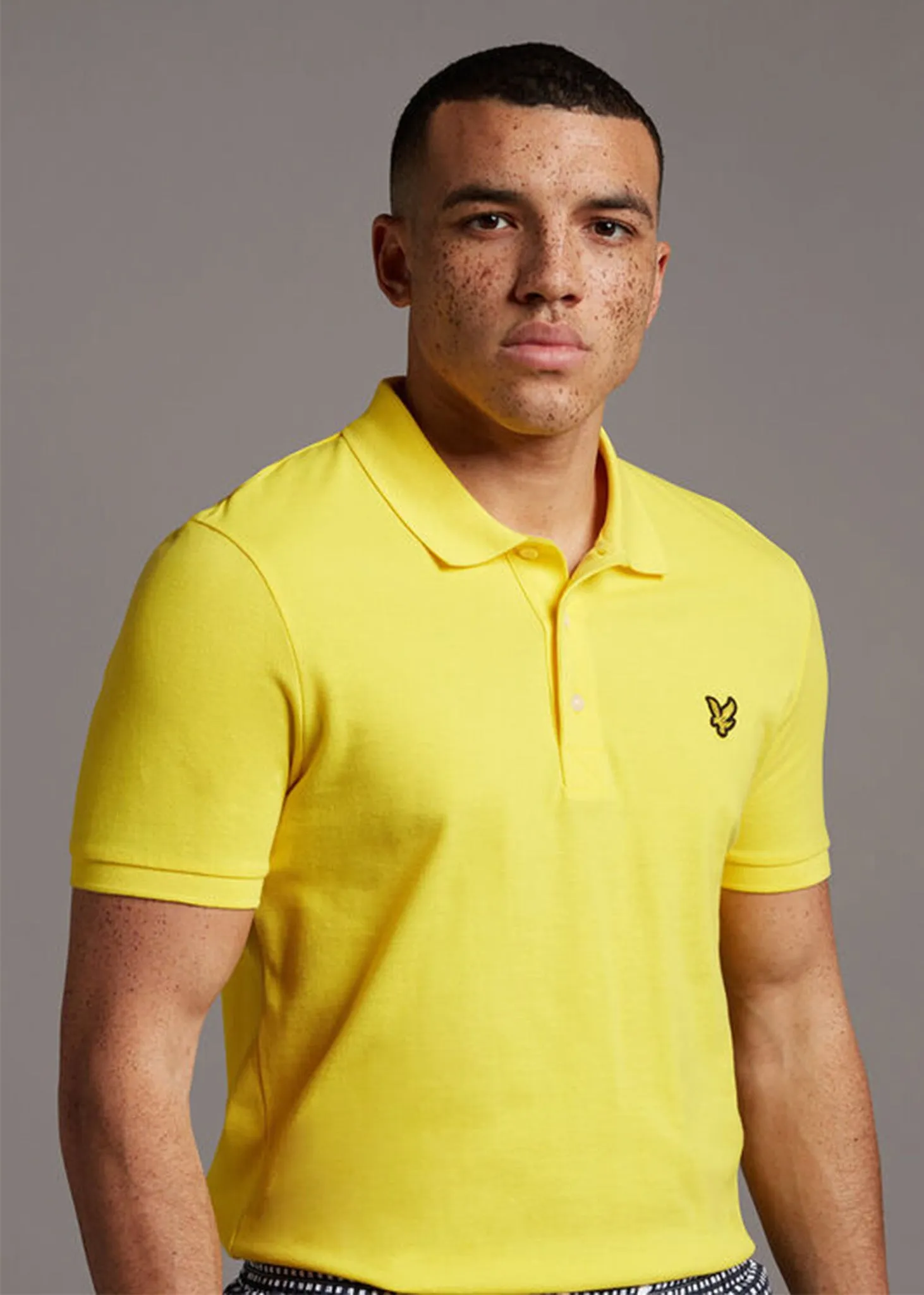 Plain polo shirt - buttercup yellow