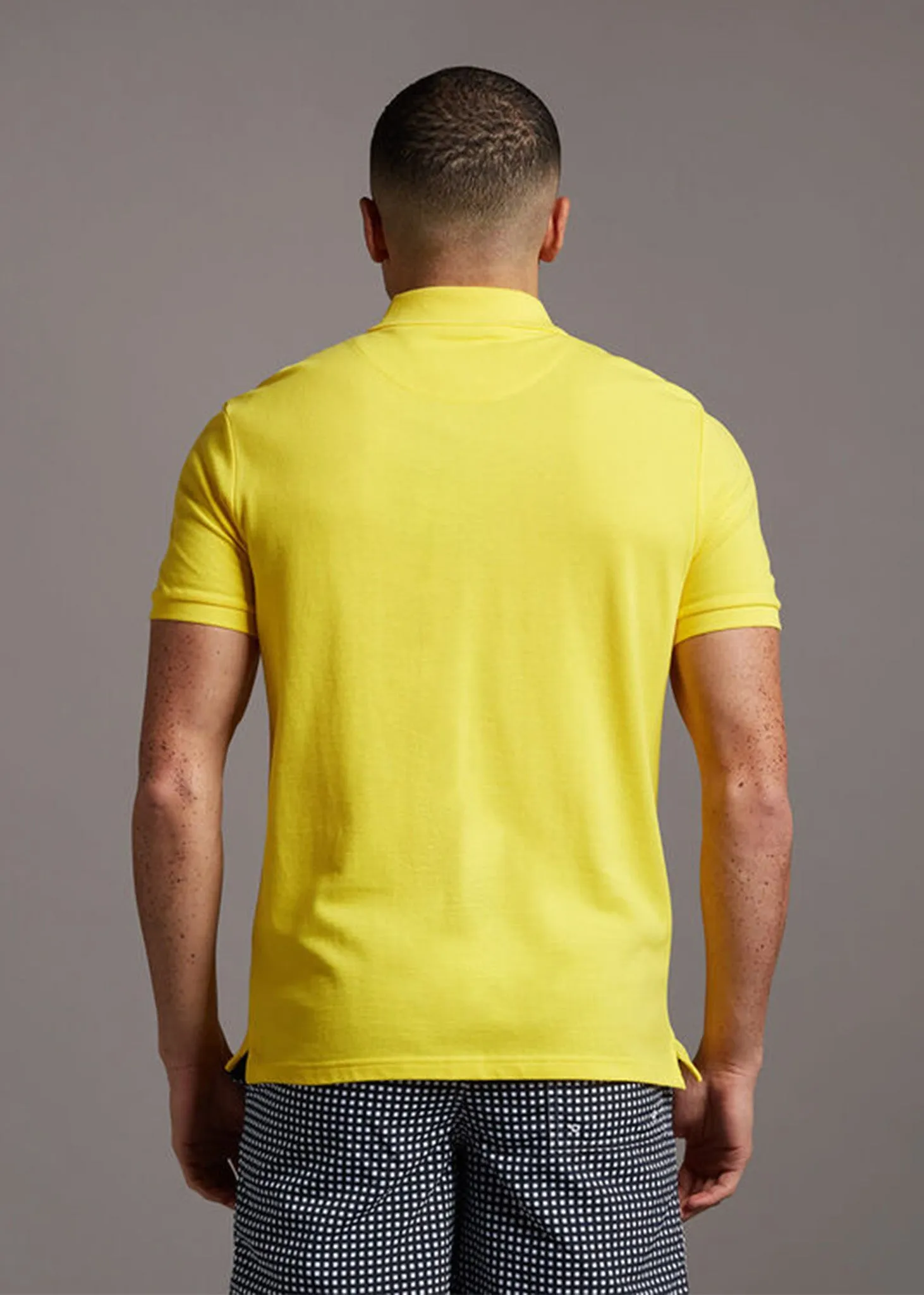 Plain polo shirt - buttercup yellow
