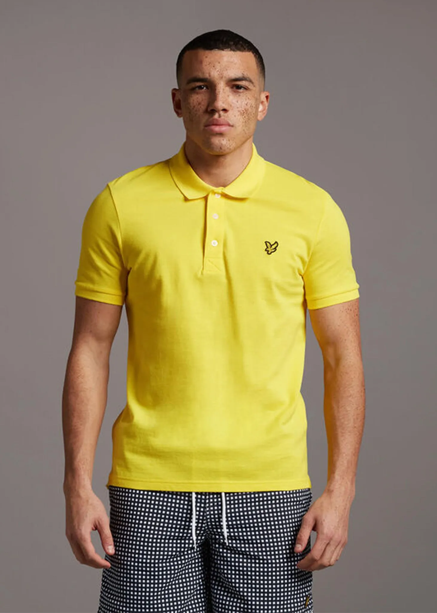 Plain polo shirt - buttercup yellow