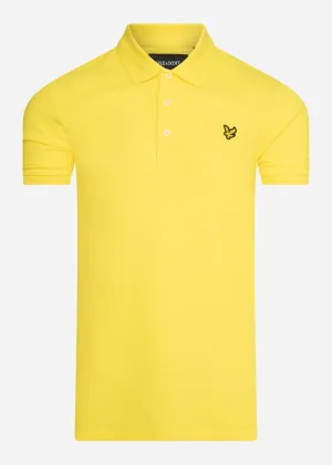 Plain polo shirt - buttercup yellow