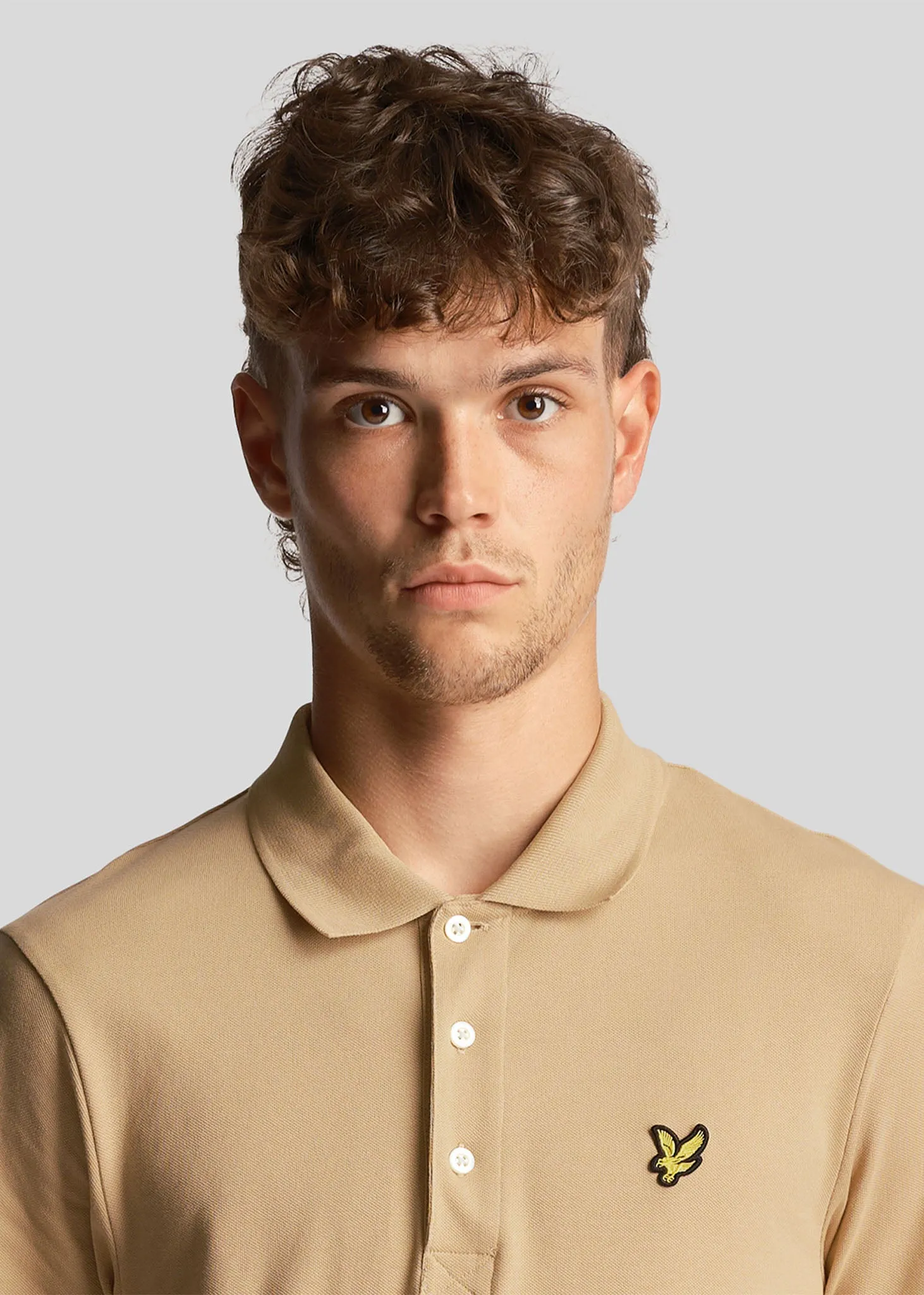 Plain polo shirt - cairngorms khaki