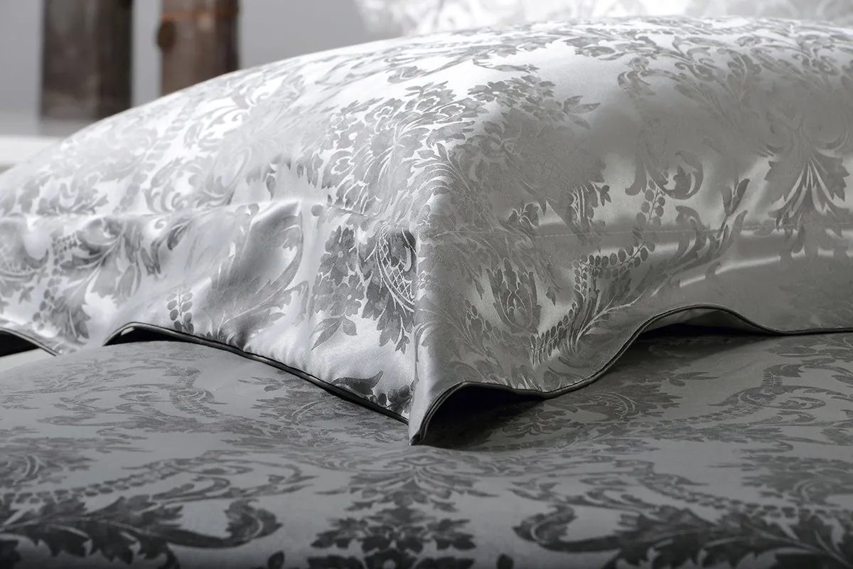 Portofino Grey Pure Mulberry Silk Pillowcase
