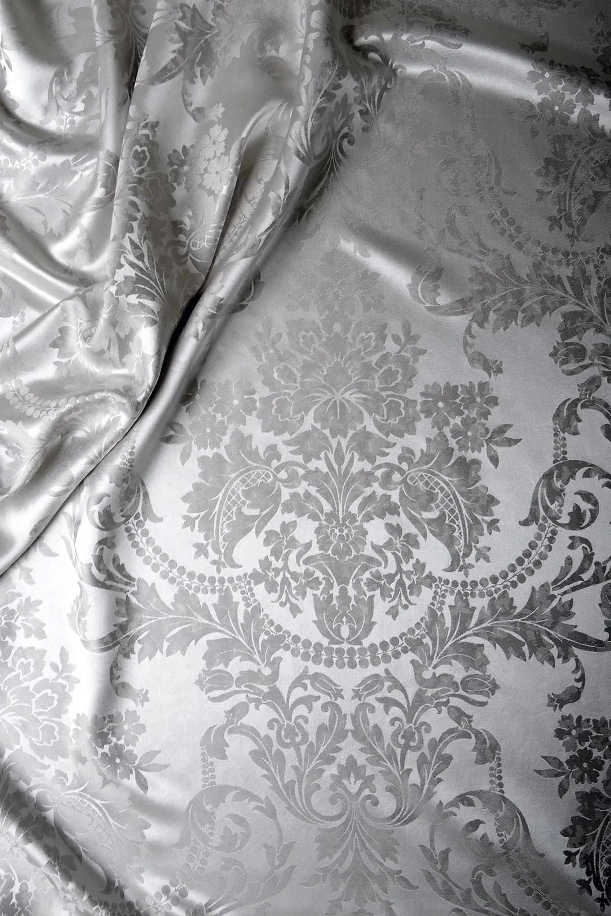 Portofino Grey Pure Mulberry Silk Pillowcase