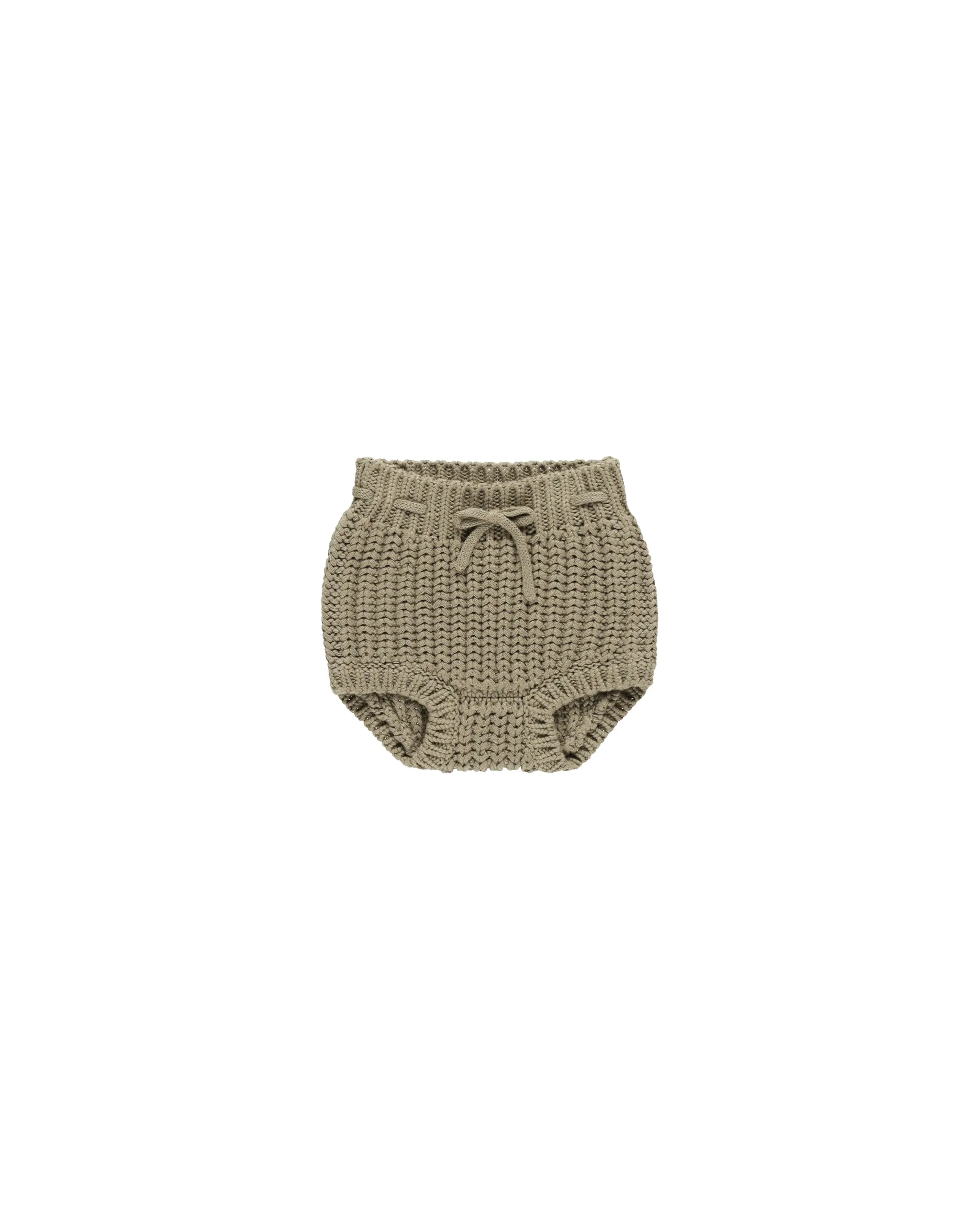 Quincy Mae Olive Chunky Knit Sweater   Bloomer Set