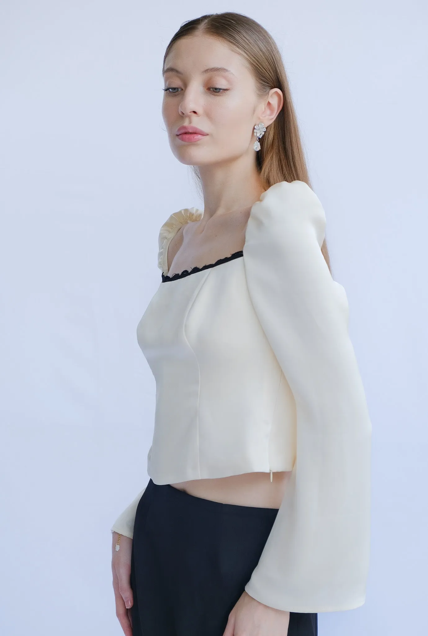 Quinn Long Sleeve Silk Blouse