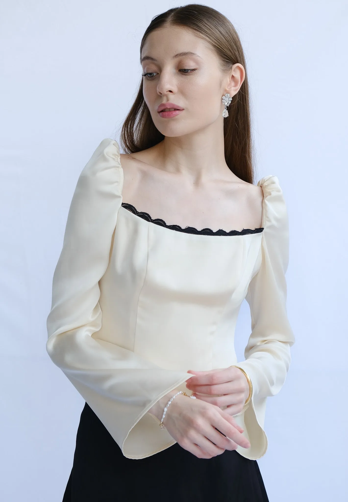 Quinn Long Sleeve Silk Blouse