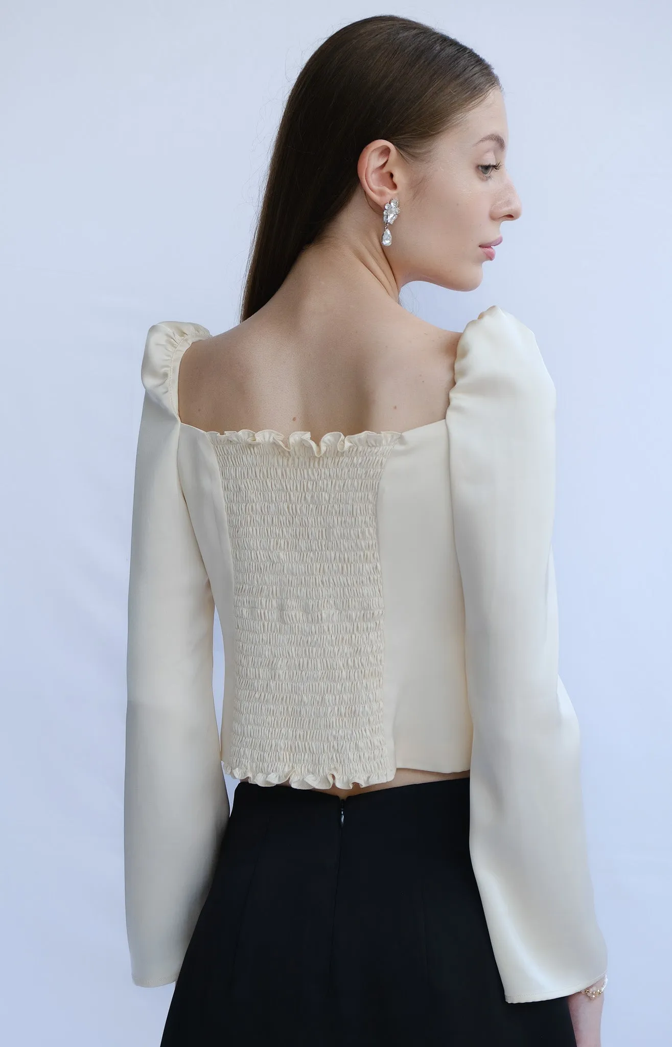 Quinn Long Sleeve Silk Blouse