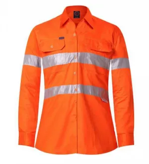 Ritemate Ladies Open Front L/S 3M Tape RM208V3R
