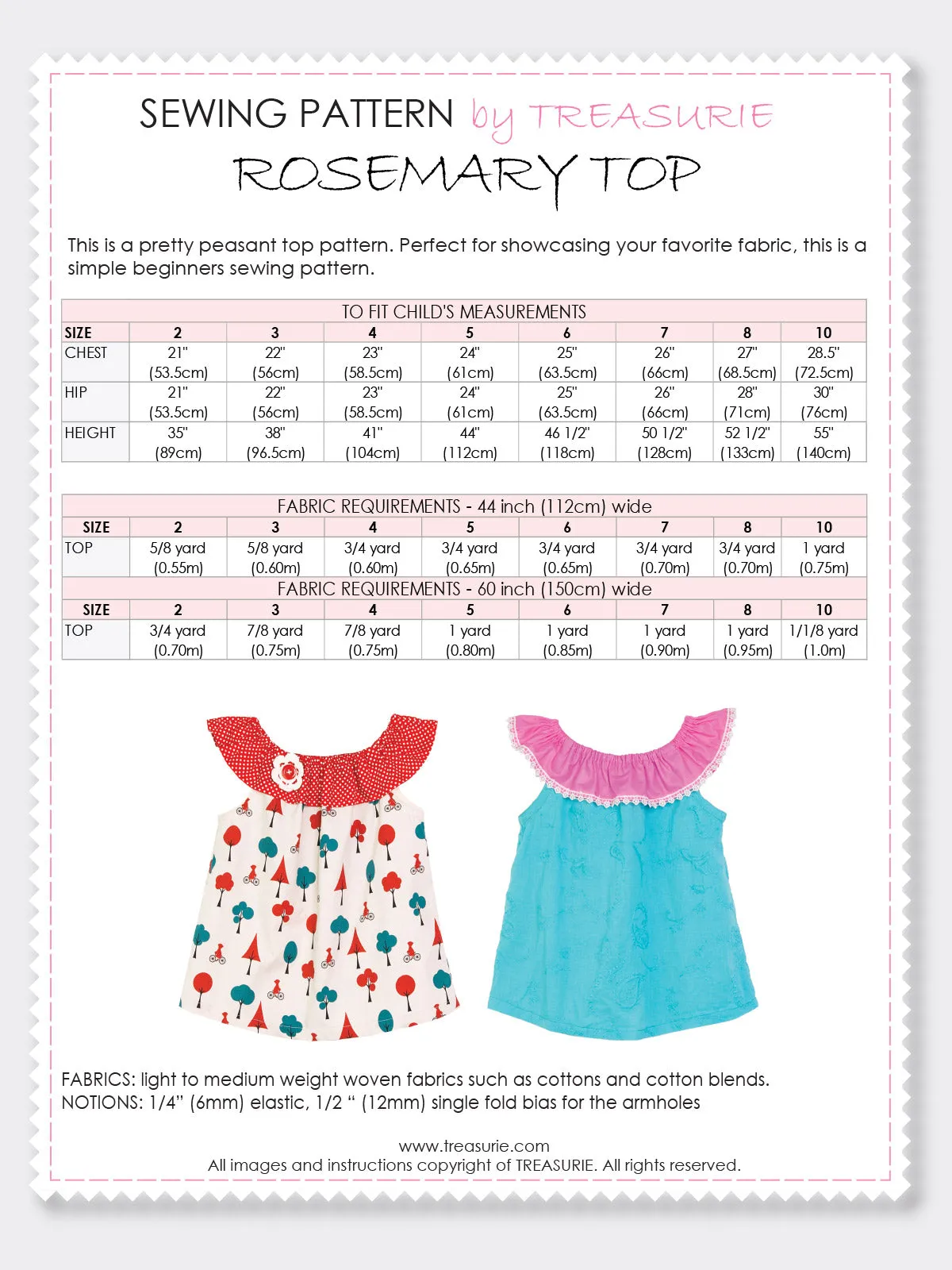 ROSEMARY - Peasant Top Pattern