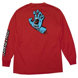 Santa Cruz Screaming Hand Long Sleeve T-Shirt Red