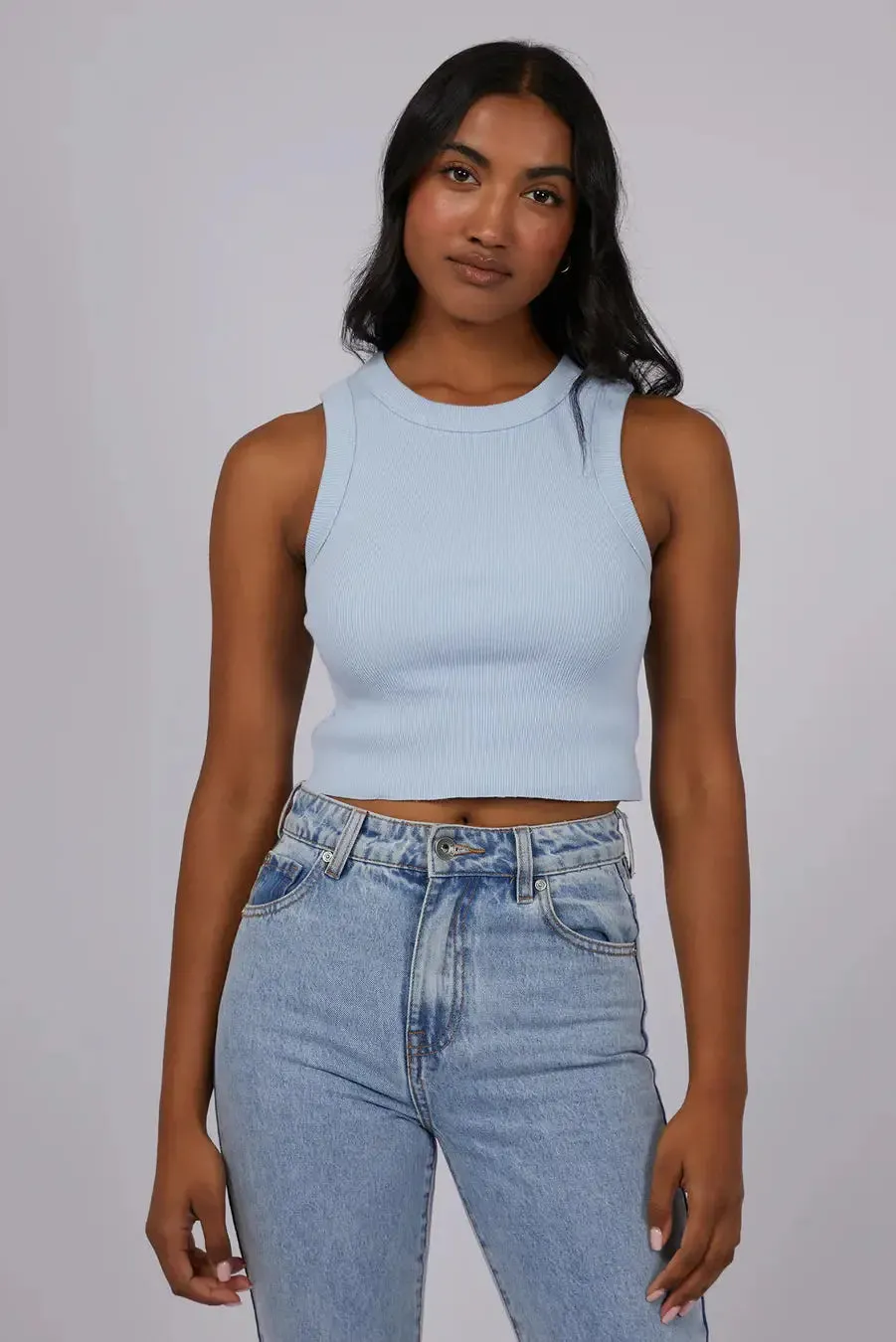 SILENT THEORY Frida tank -light blue