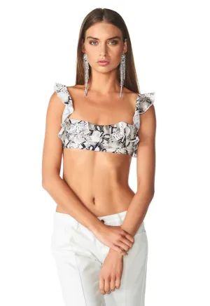 SLAVE FOR YOU RUFFLE CROP TOP