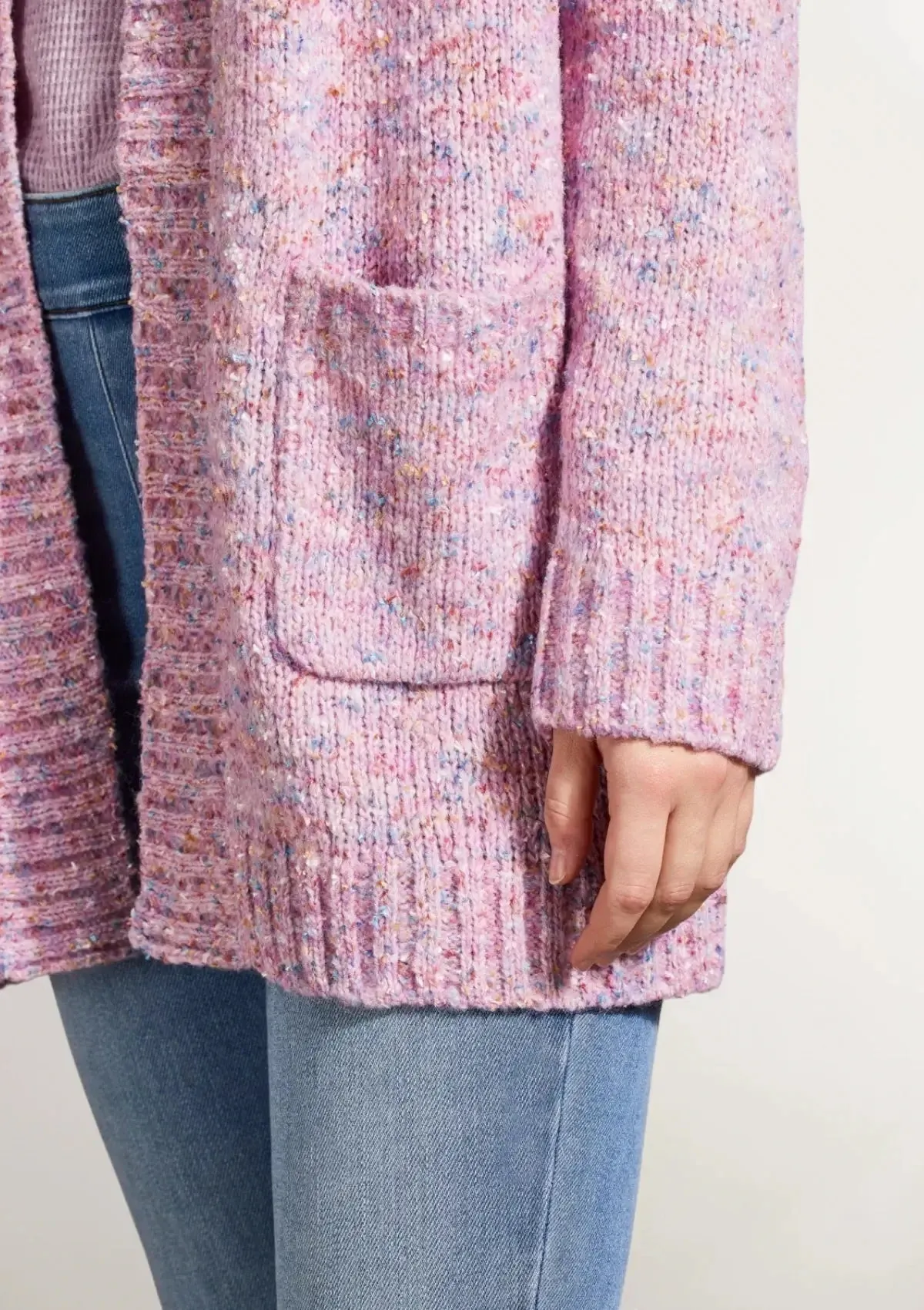 Sofia Sweater Cardigan - Lavender Blush