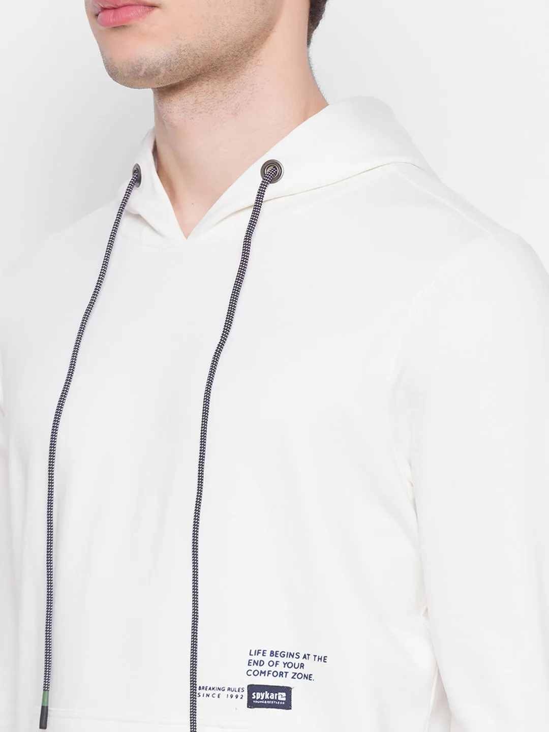 Spykar Brown Cotton Sweatshirt For Men