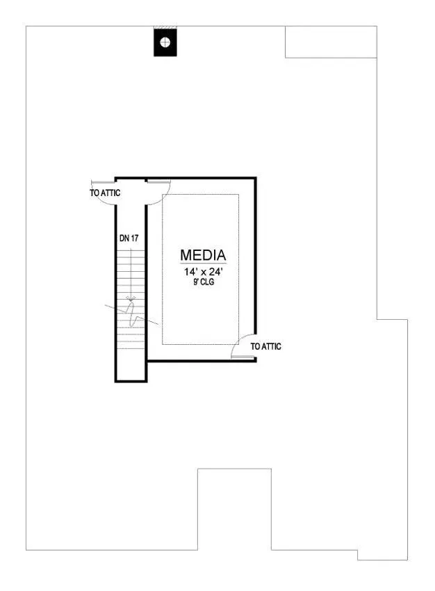 Stylish 2,918 sq ft home with owner's suite and media room.