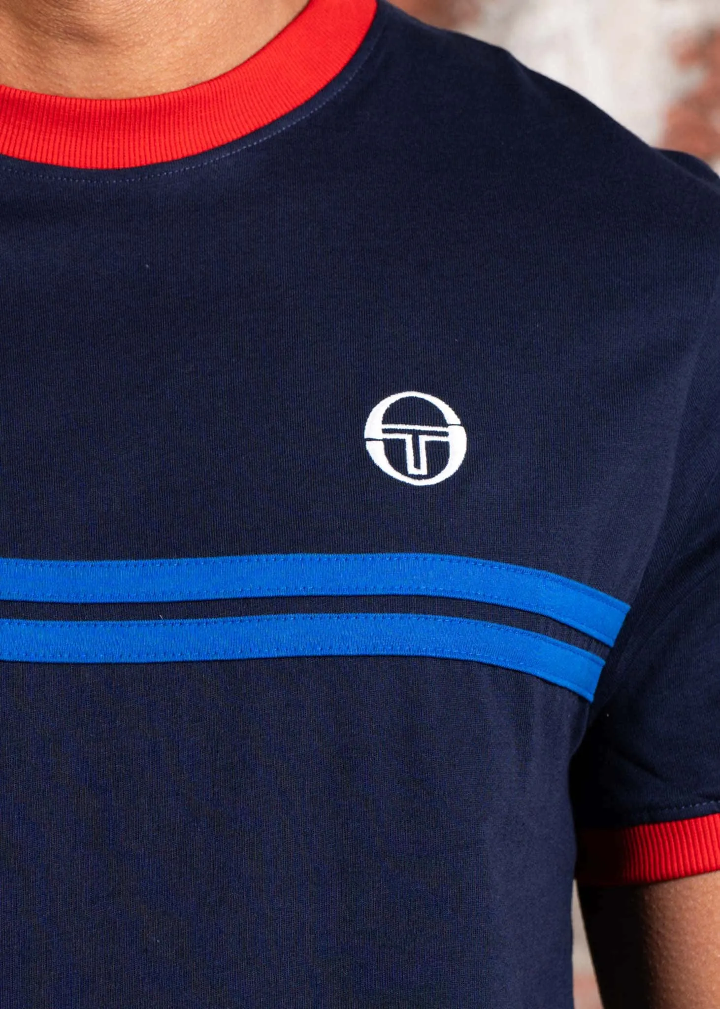 Supermac tee - maritime blue adrenaline rush nautical b