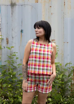 The Tank -  Linen - Checks & Stripes