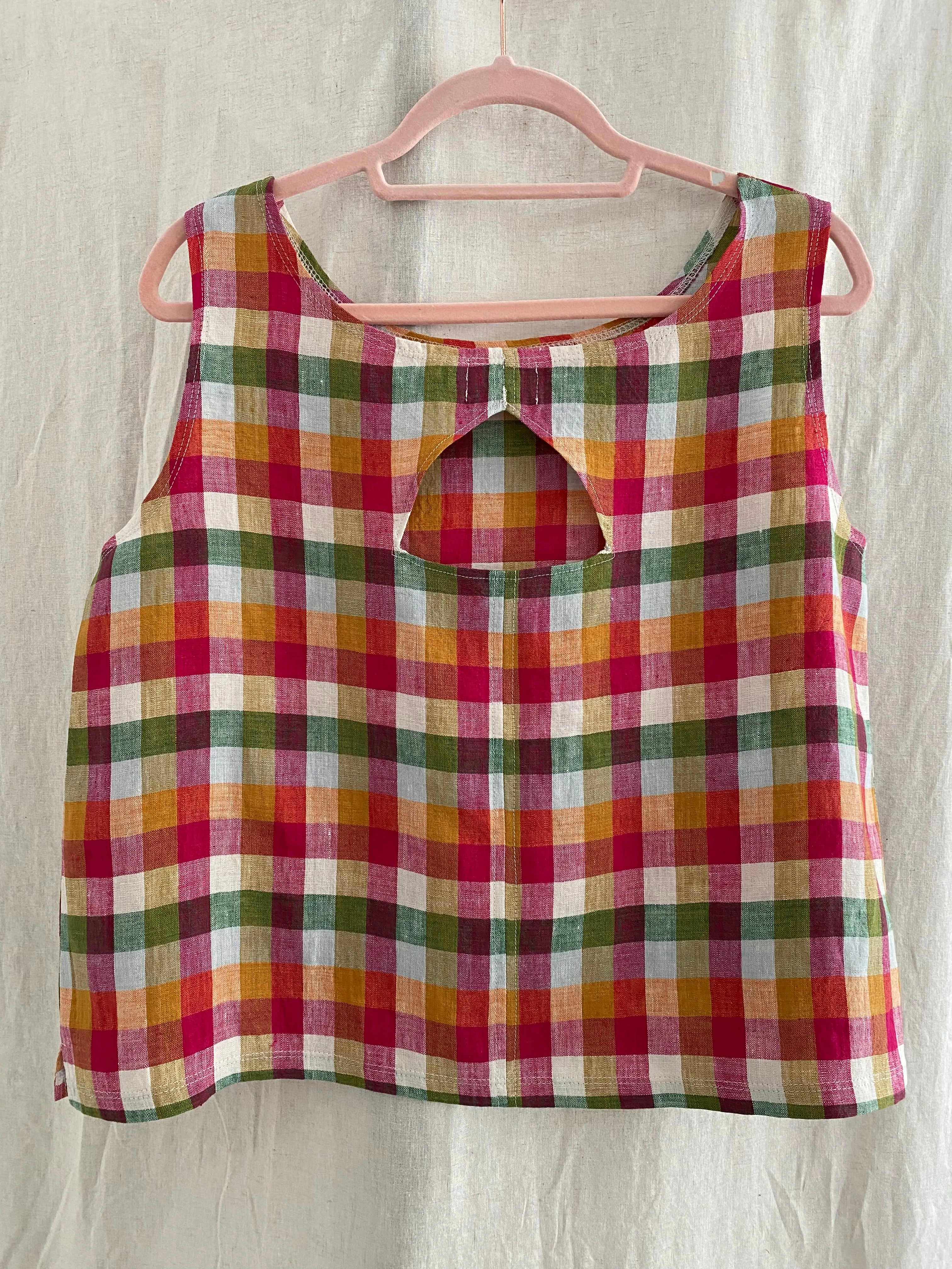 The Tank -  Linen - Checks & Stripes