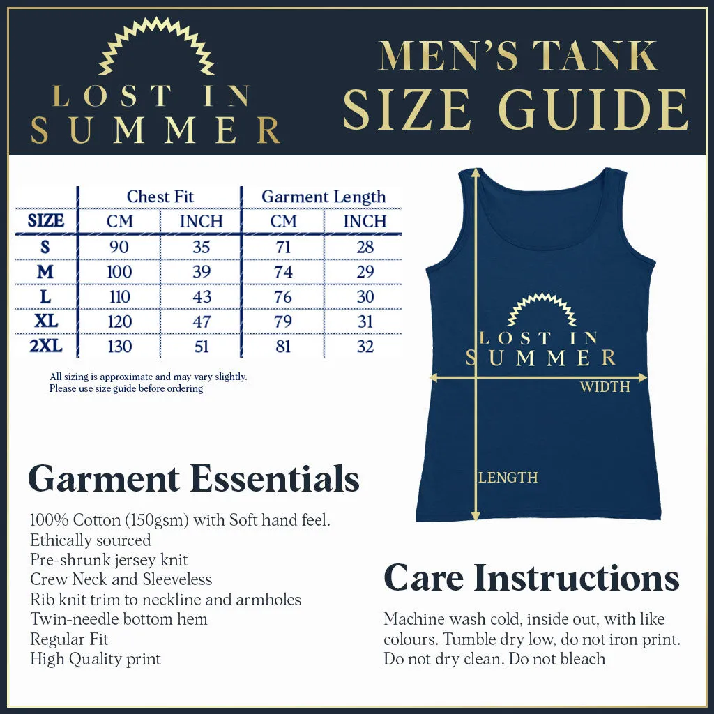 University of Ibiza Men's Tank Vintage Logo