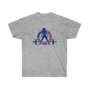 USA Logo - Unisex Ultra Cotton Tee - USA Logo Light - Plain Back