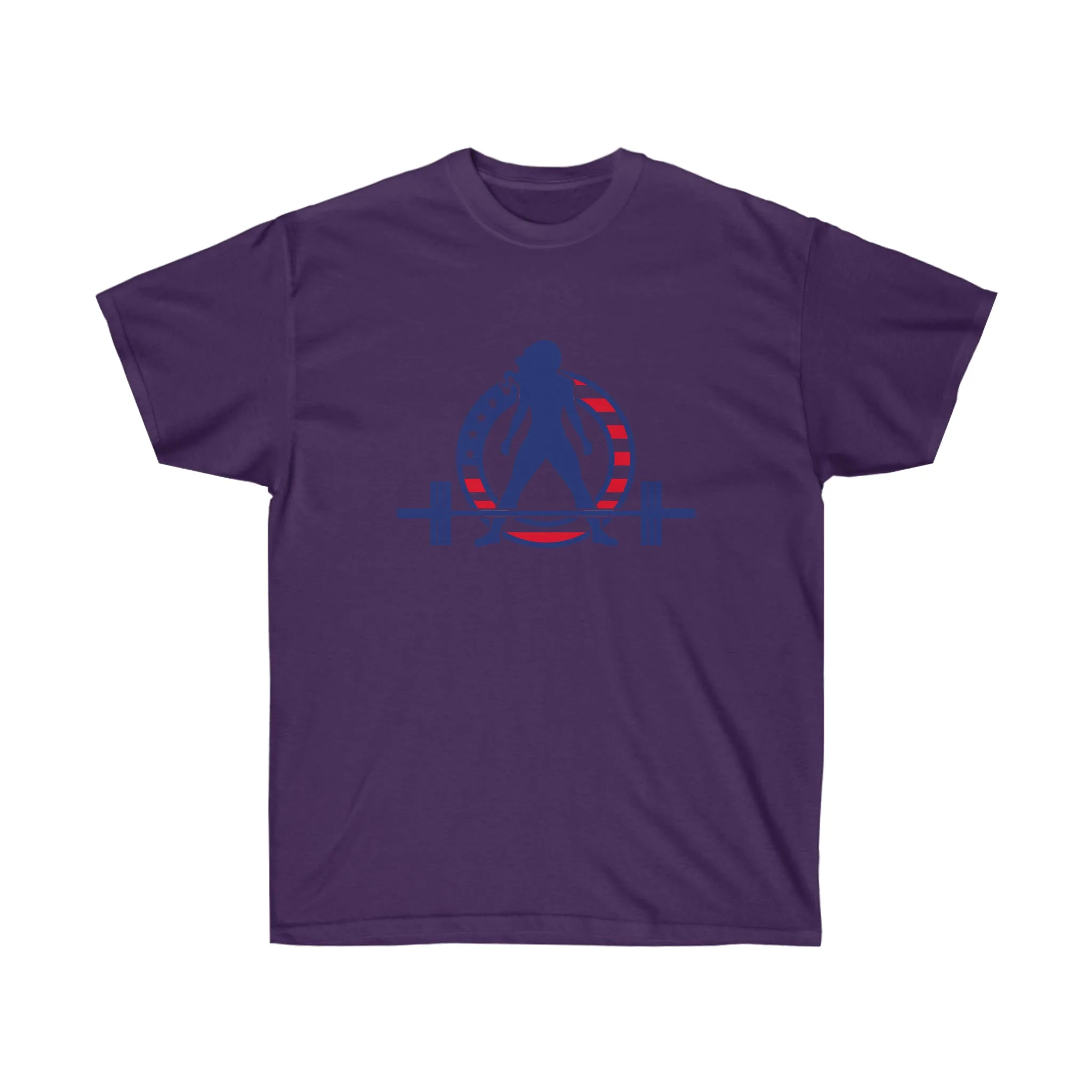 USA Logo - Unisex Ultra Cotton Tee - USA Logo Light - Plain Back