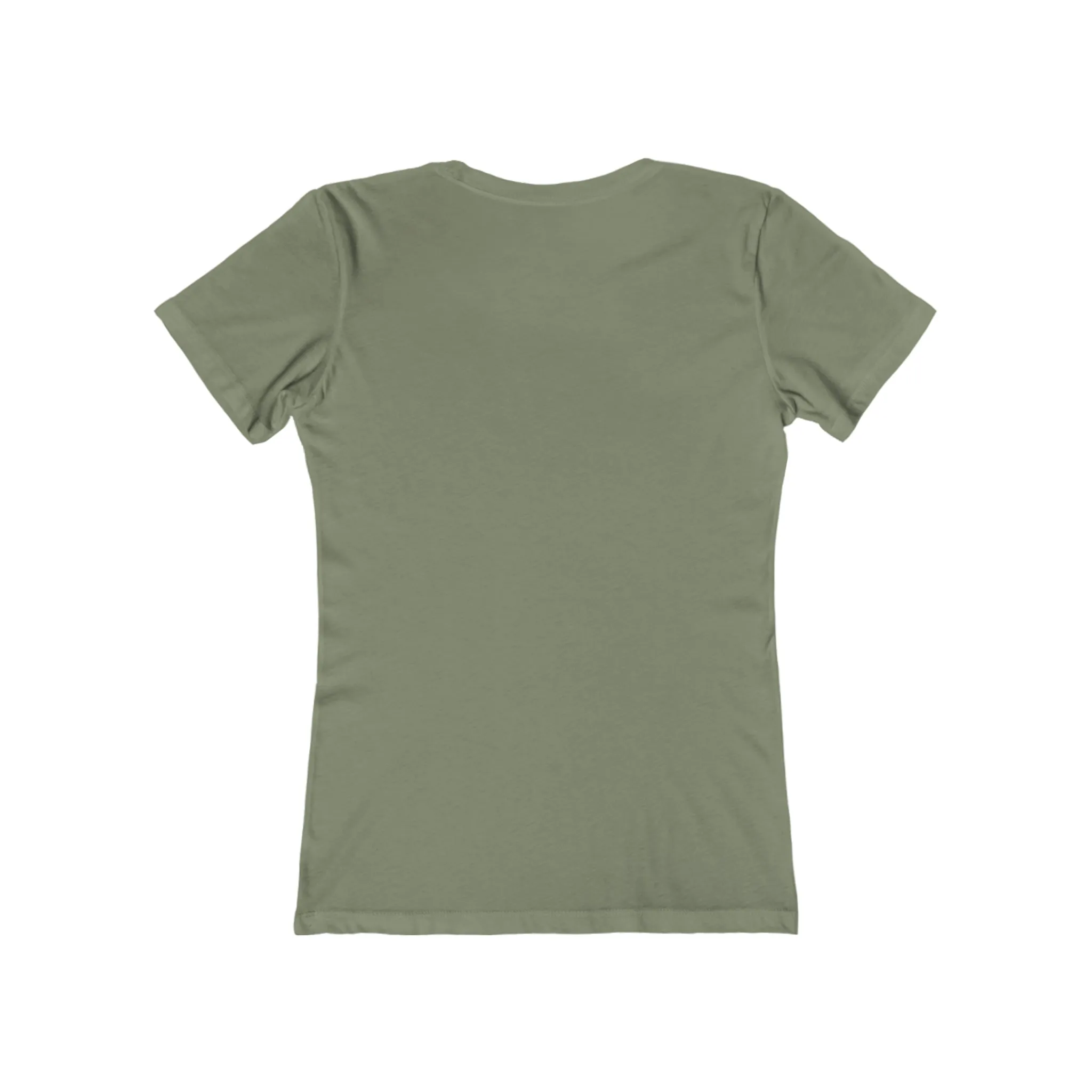 USA Logo - Women's The Boyfriend Tee - USA Light Logo - Plain Back