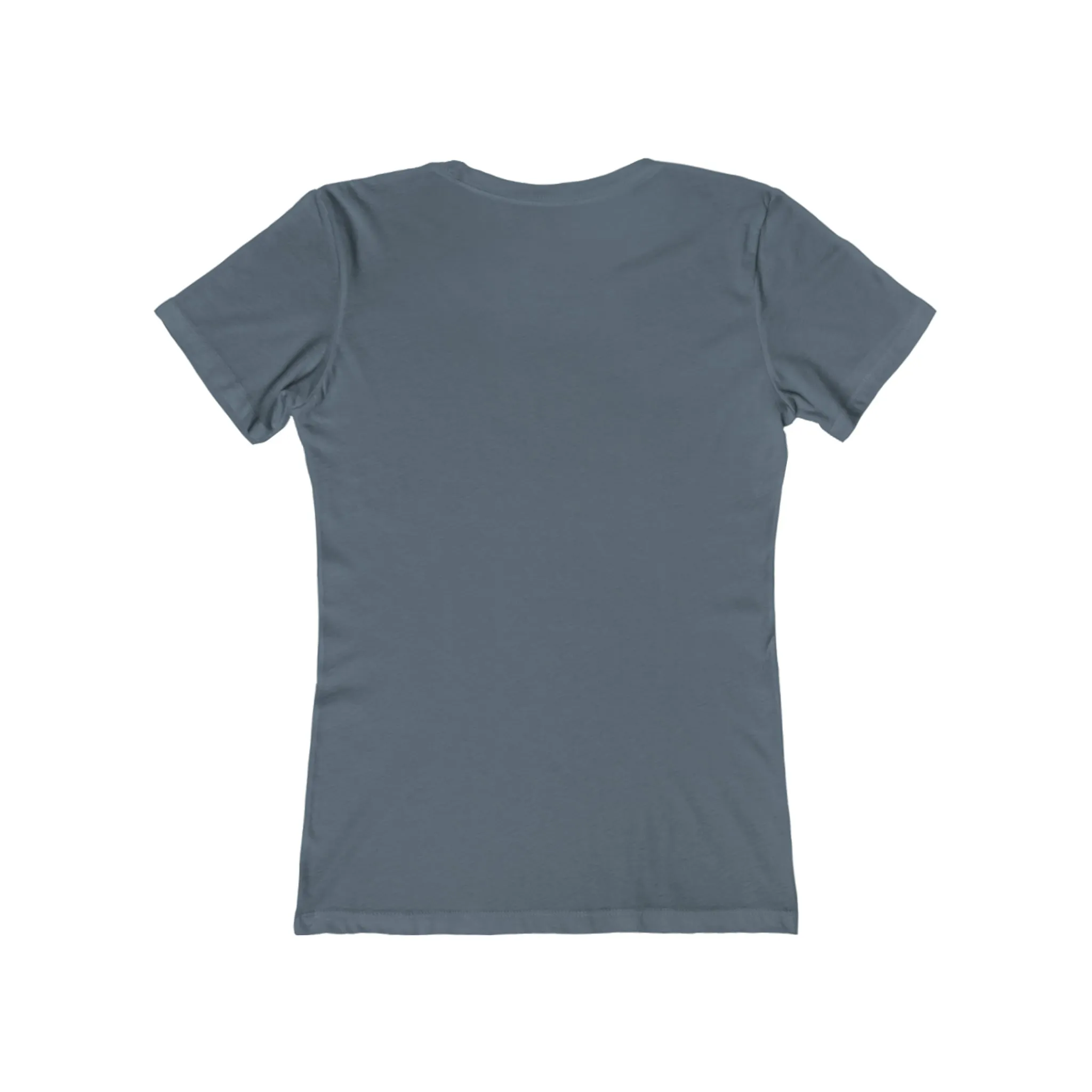USA Logo - Women's The Boyfriend Tee - USA Light Logo - Plain Back