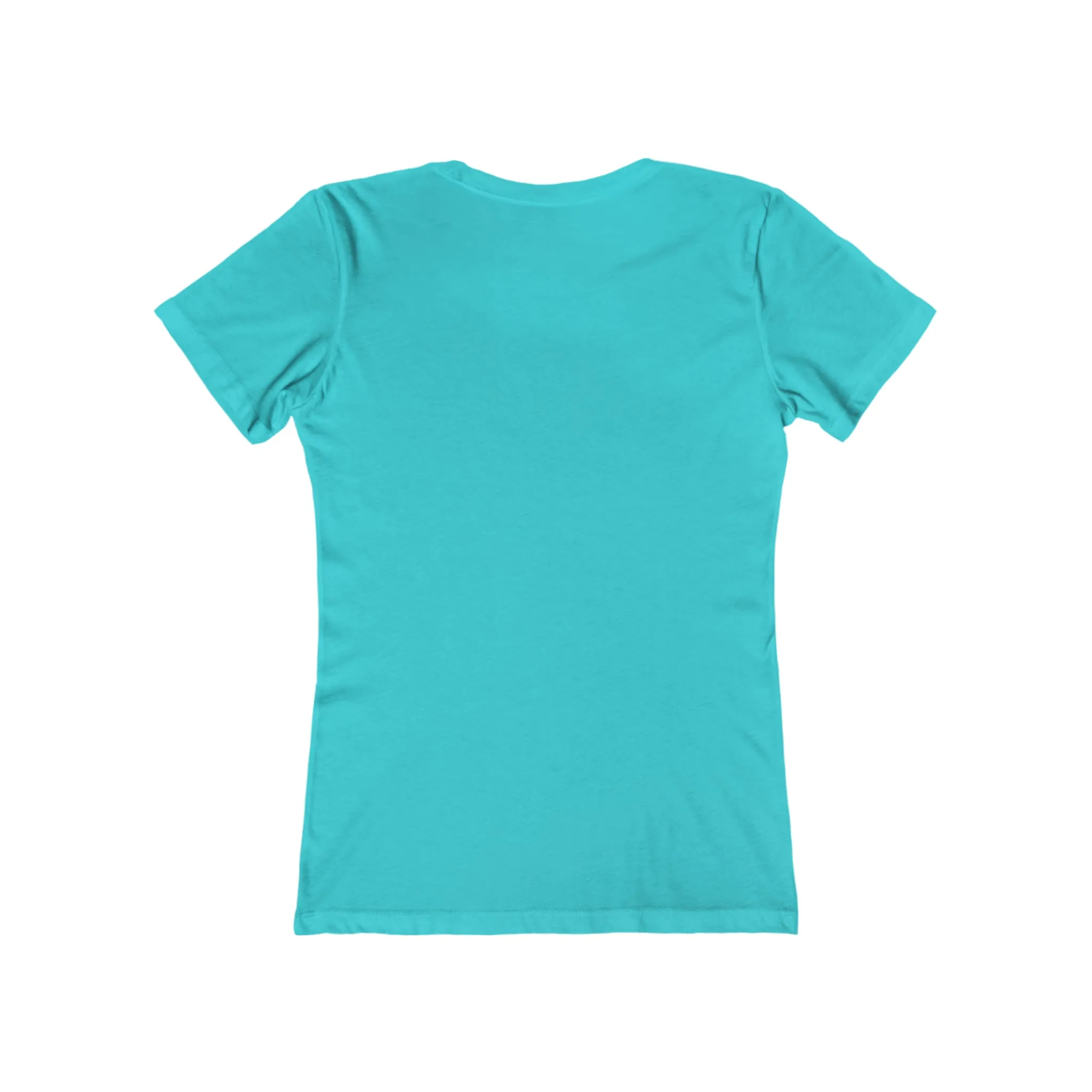 USA Logo - Women's The Boyfriend Tee - USA Light Logo - Plain Back