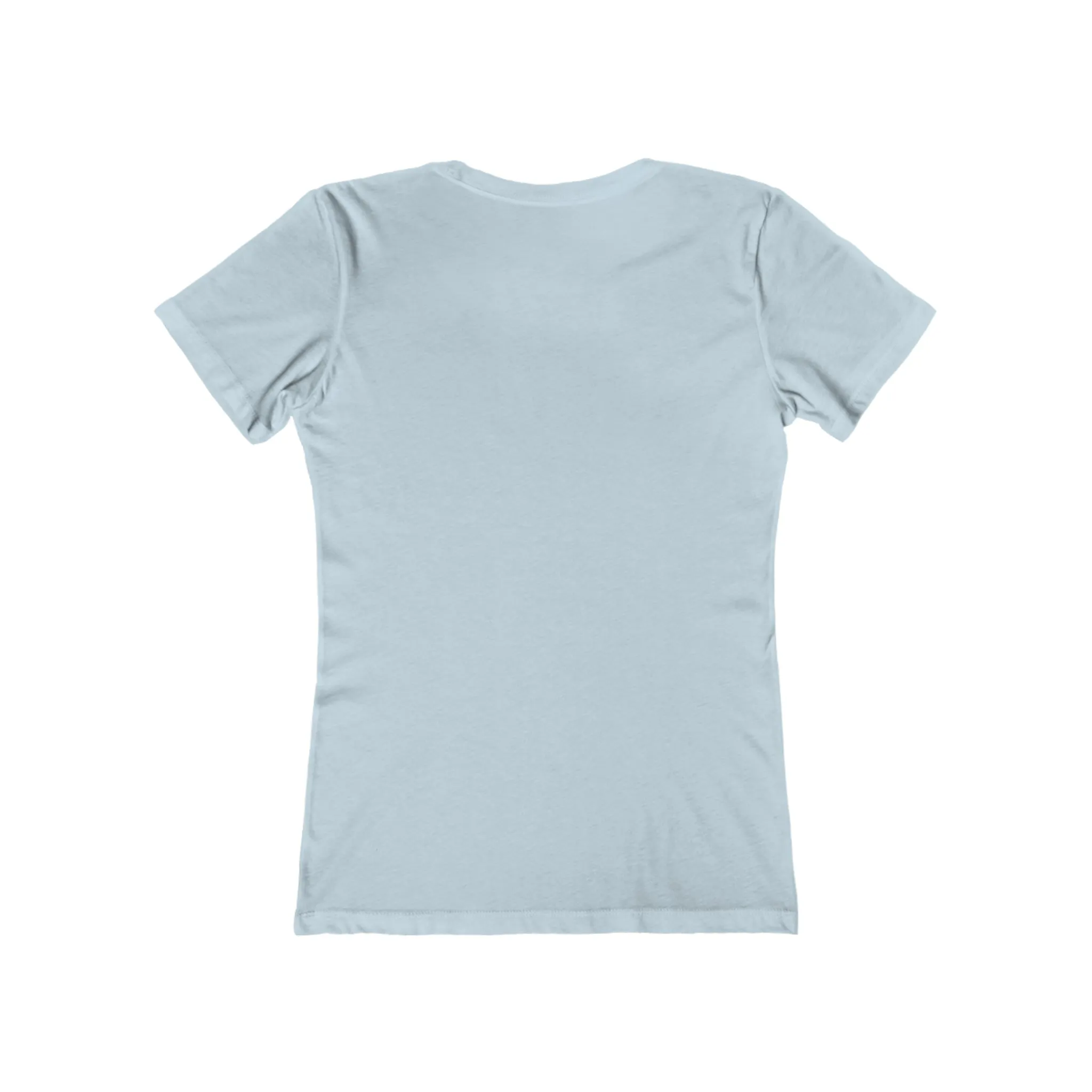 USA Logo - Women's The Boyfriend Tee - USA Light Logo - Plain Back