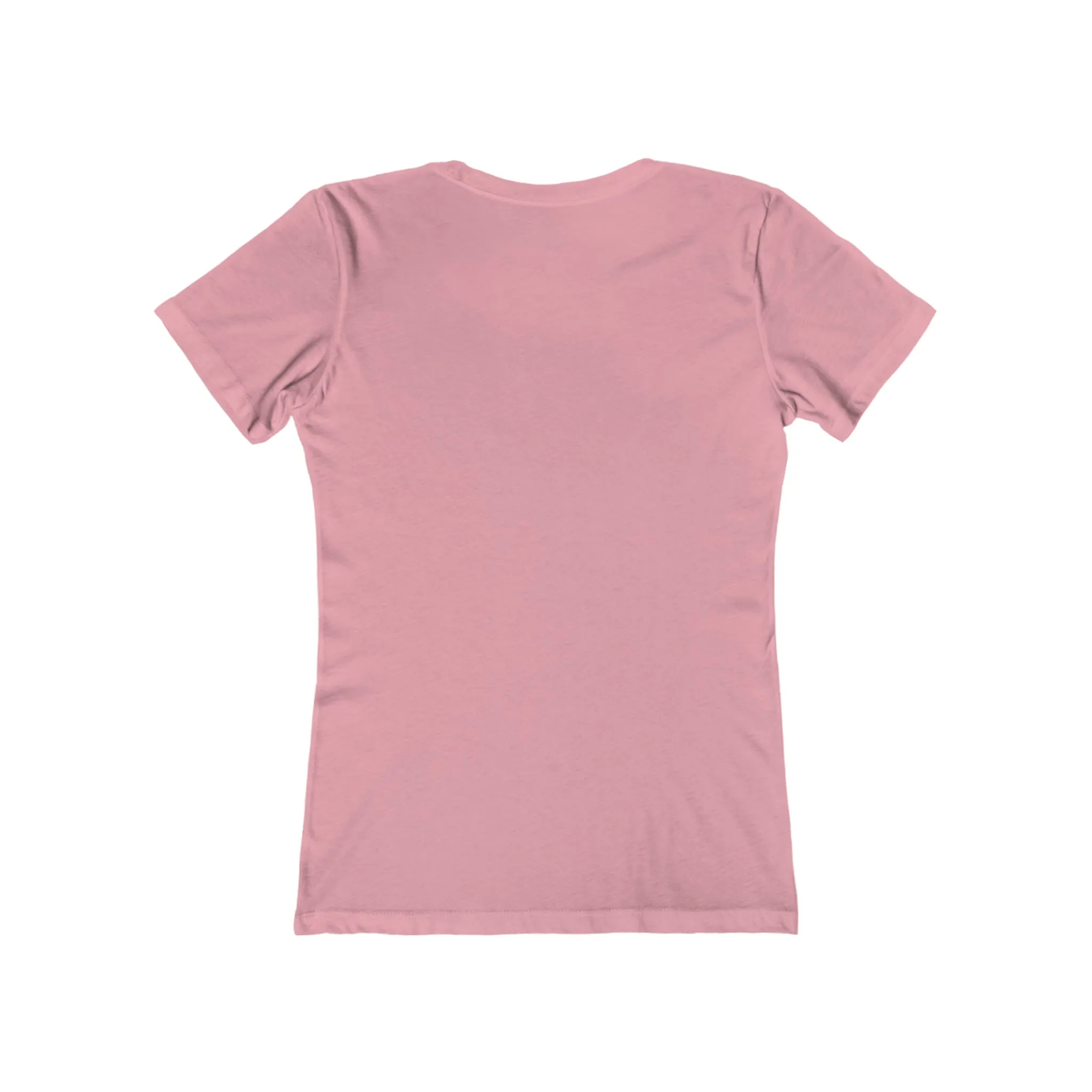 USA Logo - Women's The Boyfriend Tee - USA Light Logo - Plain Back