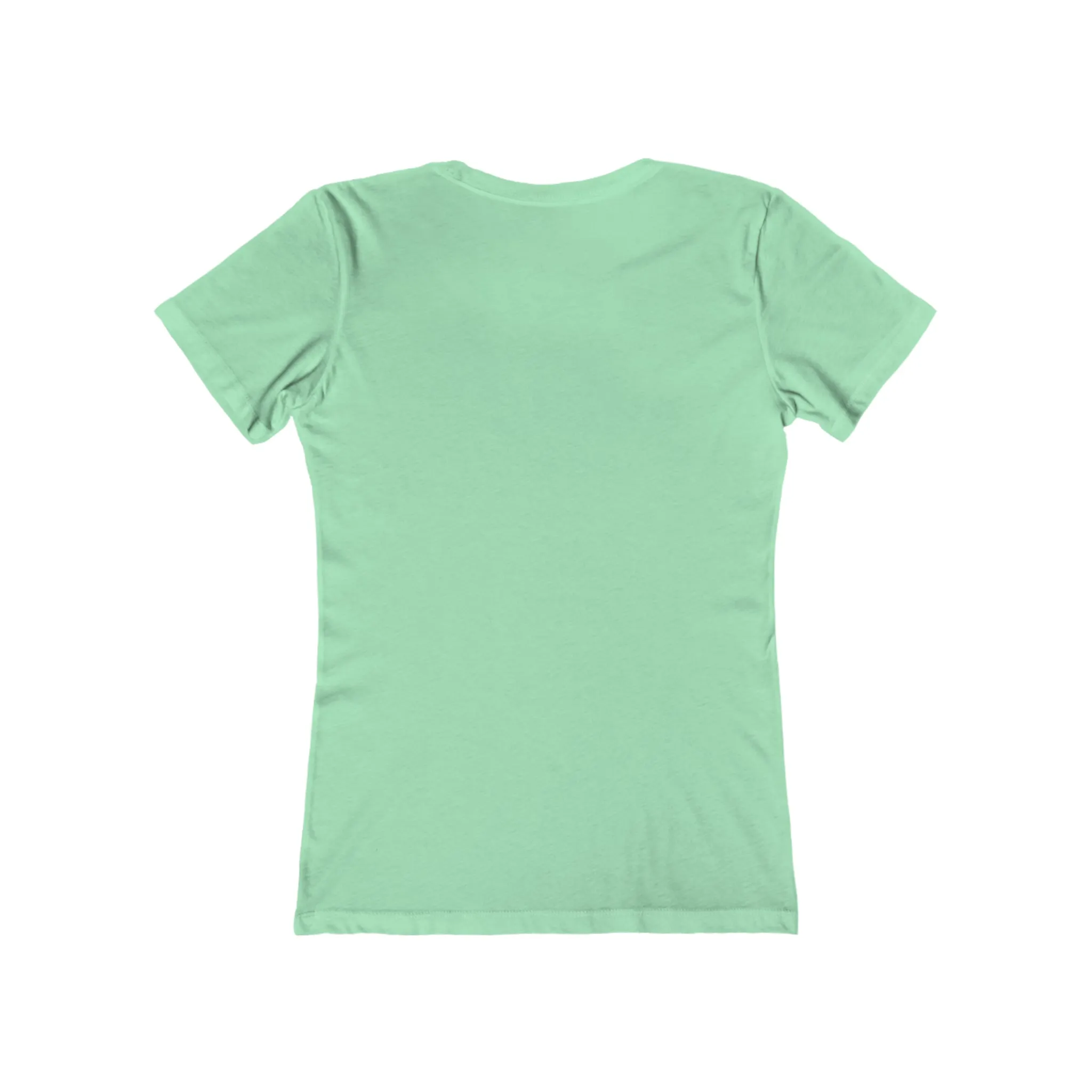 USA Logo - Women's The Boyfriend Tee - USA Light Logo - Plain Back