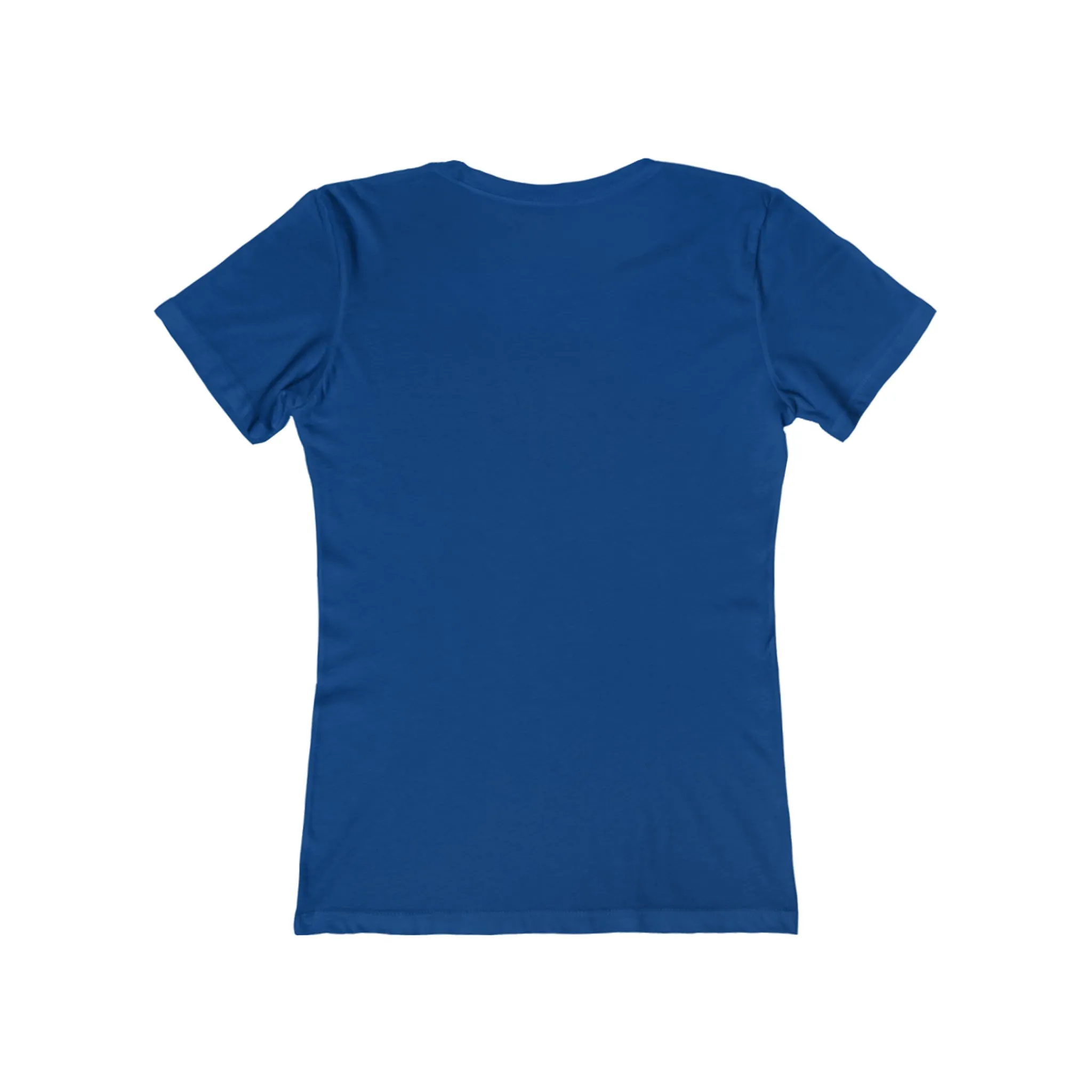 USA Logo - Women's The Boyfriend Tee - USA Light Logo - Plain Back