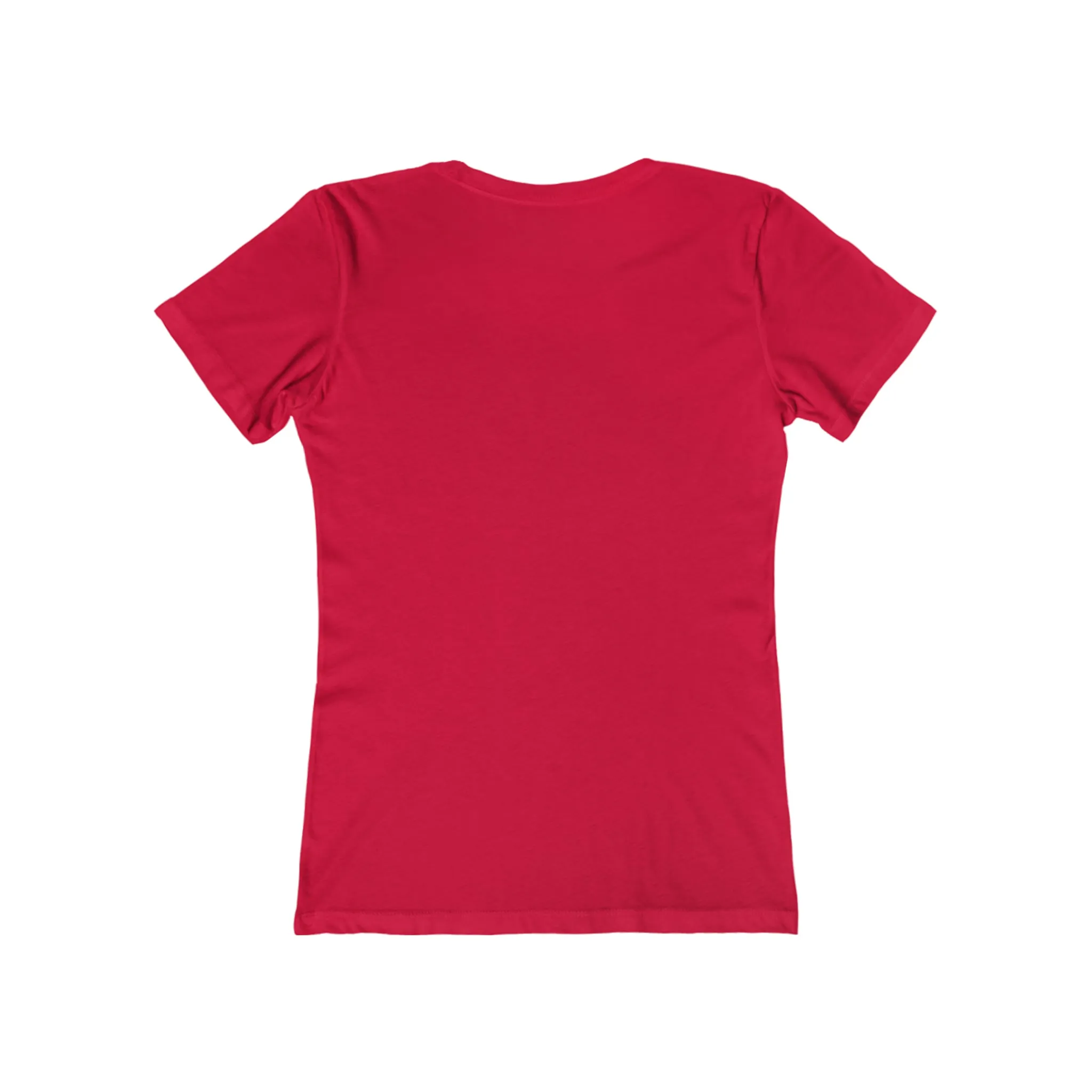 USA Logo - Women's The Boyfriend Tee - USA Light Logo - Plain Back