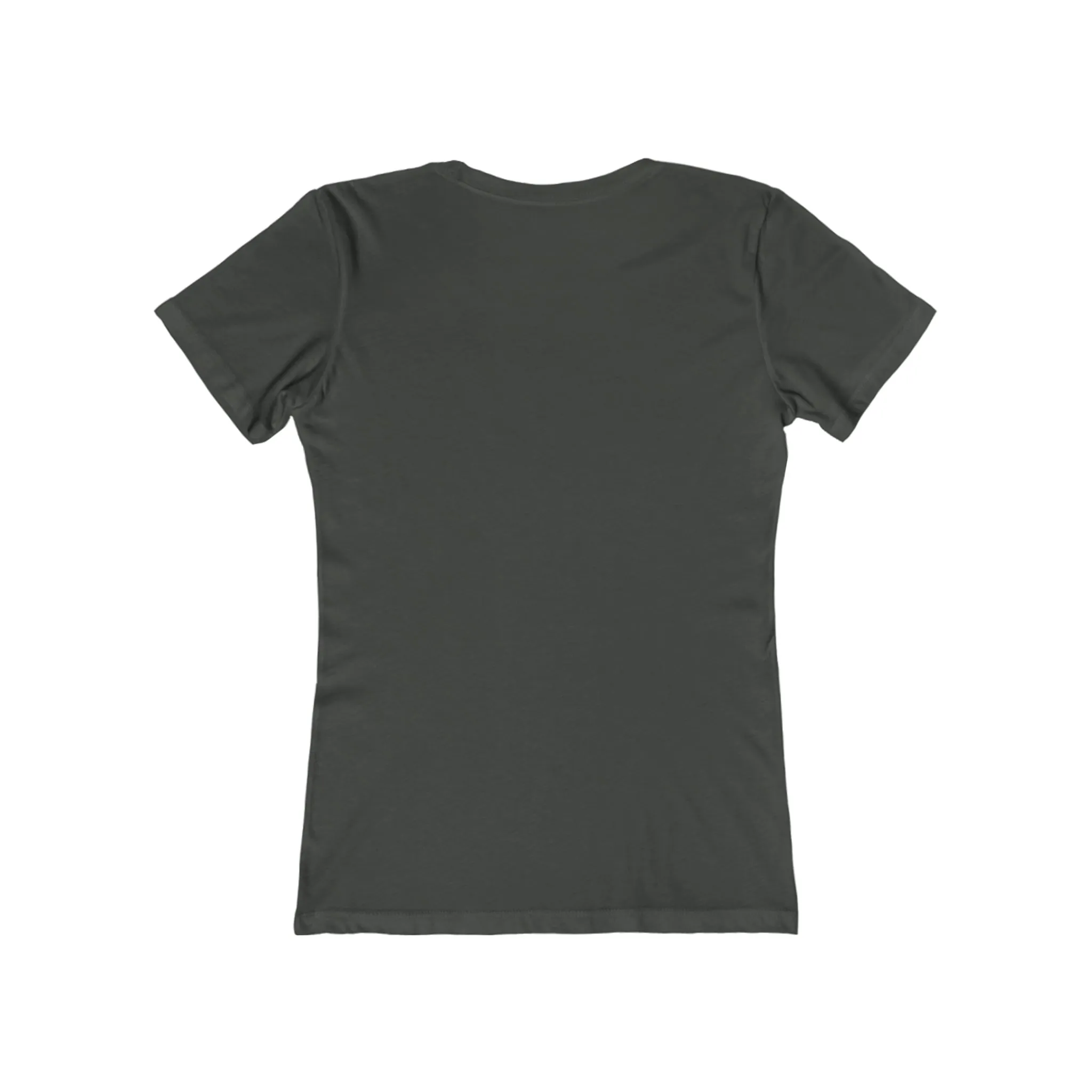 USA Logo - Women's The Boyfriend Tee - USA Light Logo - Plain Back