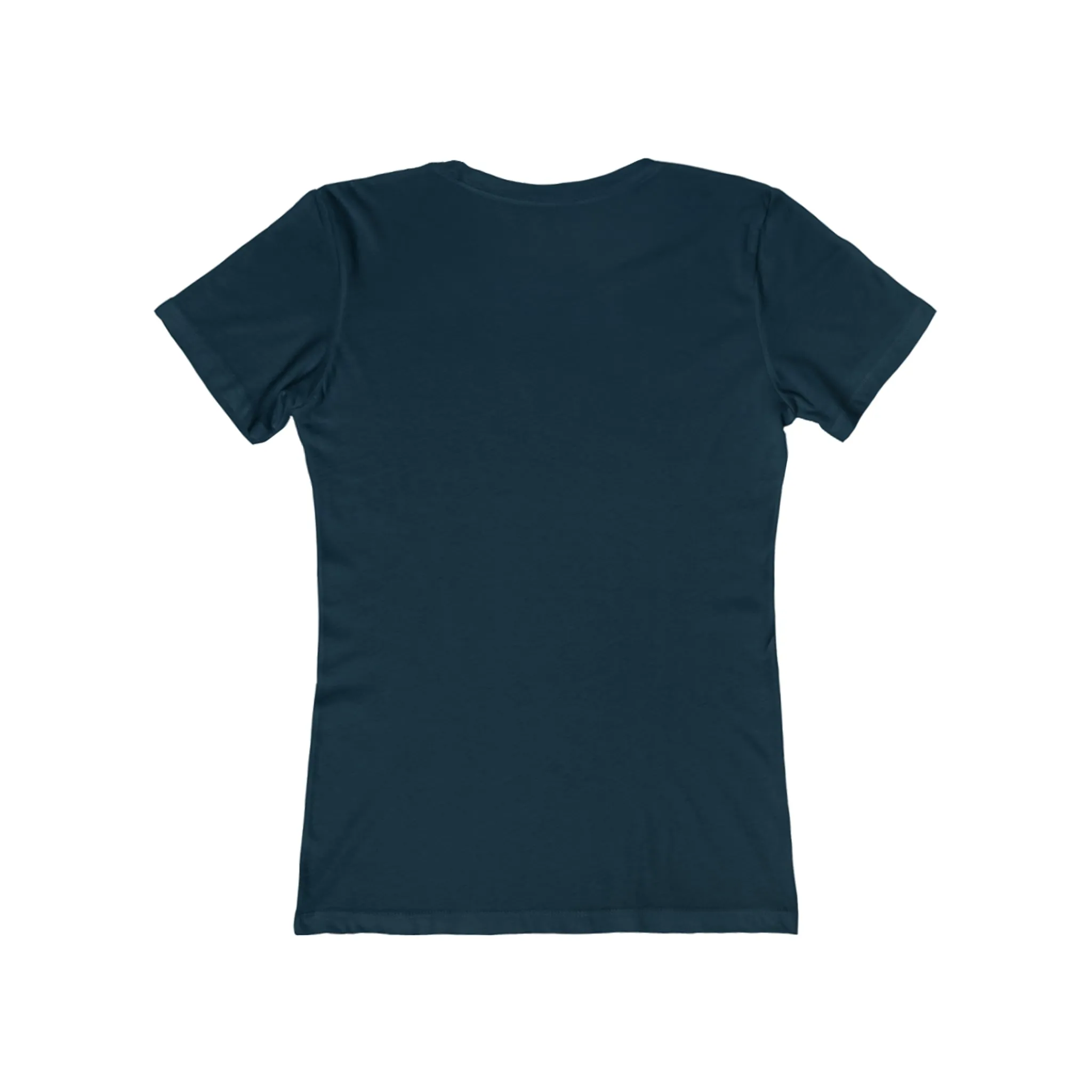 USA Logo - Women's The Boyfriend Tee - USA Light Logo - Plain Back